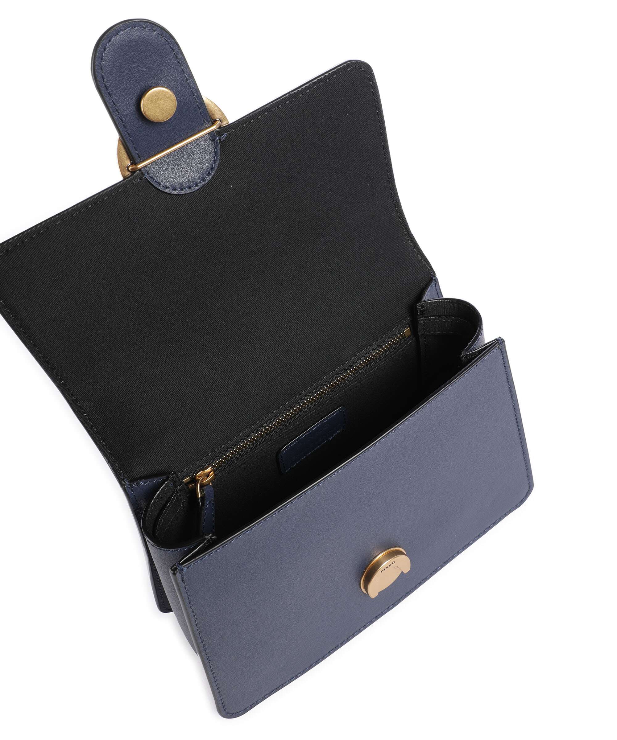Pinko Love One Mini Handbag blu indaco ombroso/antique gold - Image 6