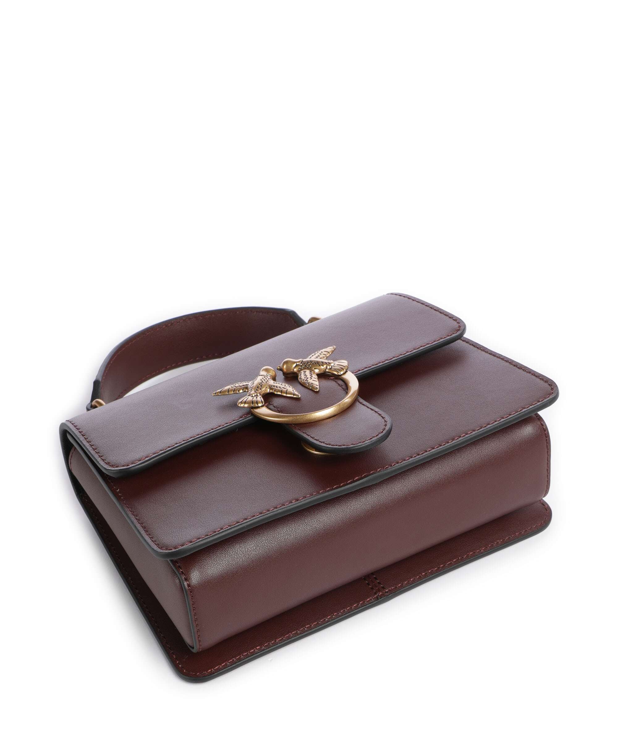 Pinko Love One Mini Handbag burgundy wine/antique gold - Image 5