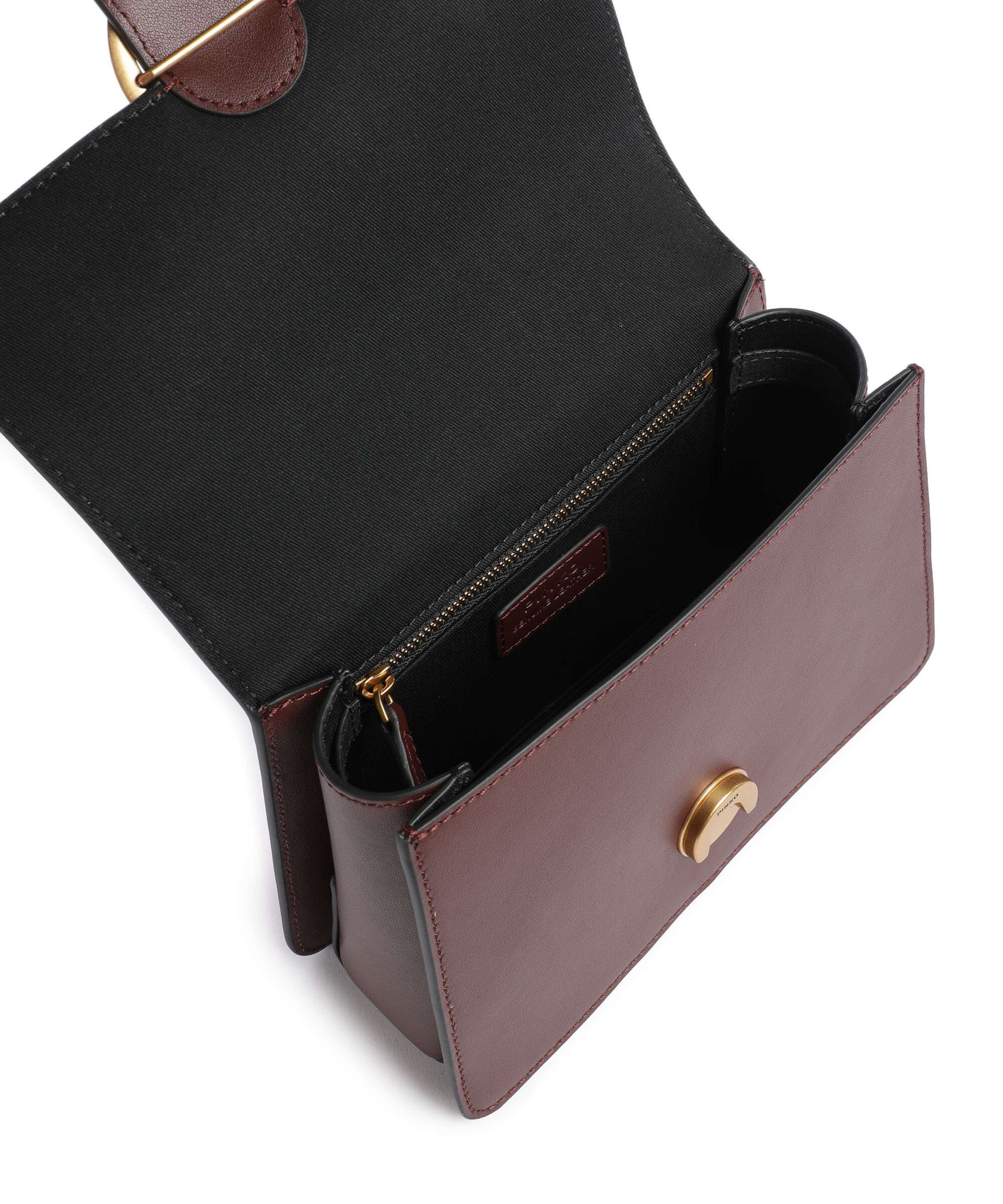 Pinko Love One Mini Handbag burgundy wine/antique gold - Image 6