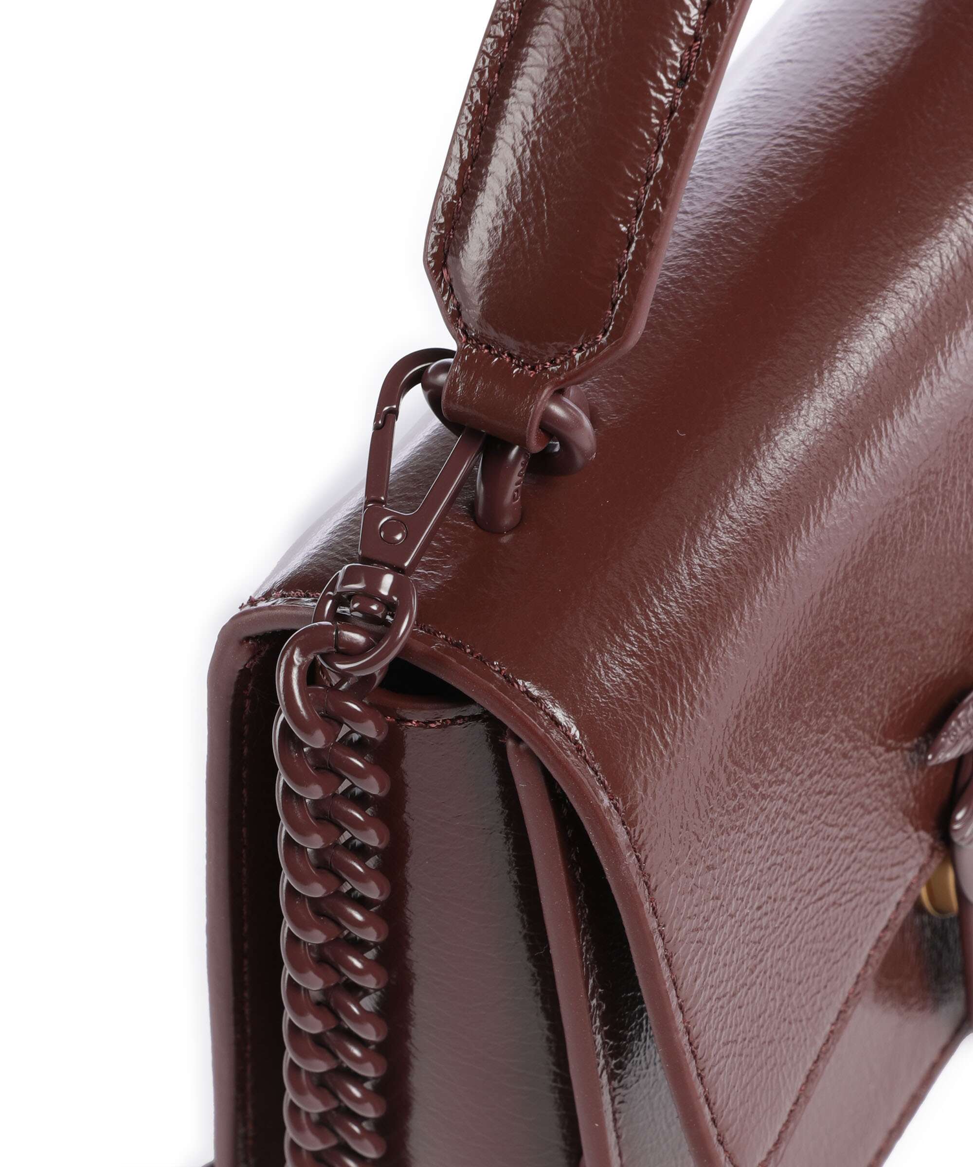 Pinko Love One Mini Handbag burgundy wine - Image 4