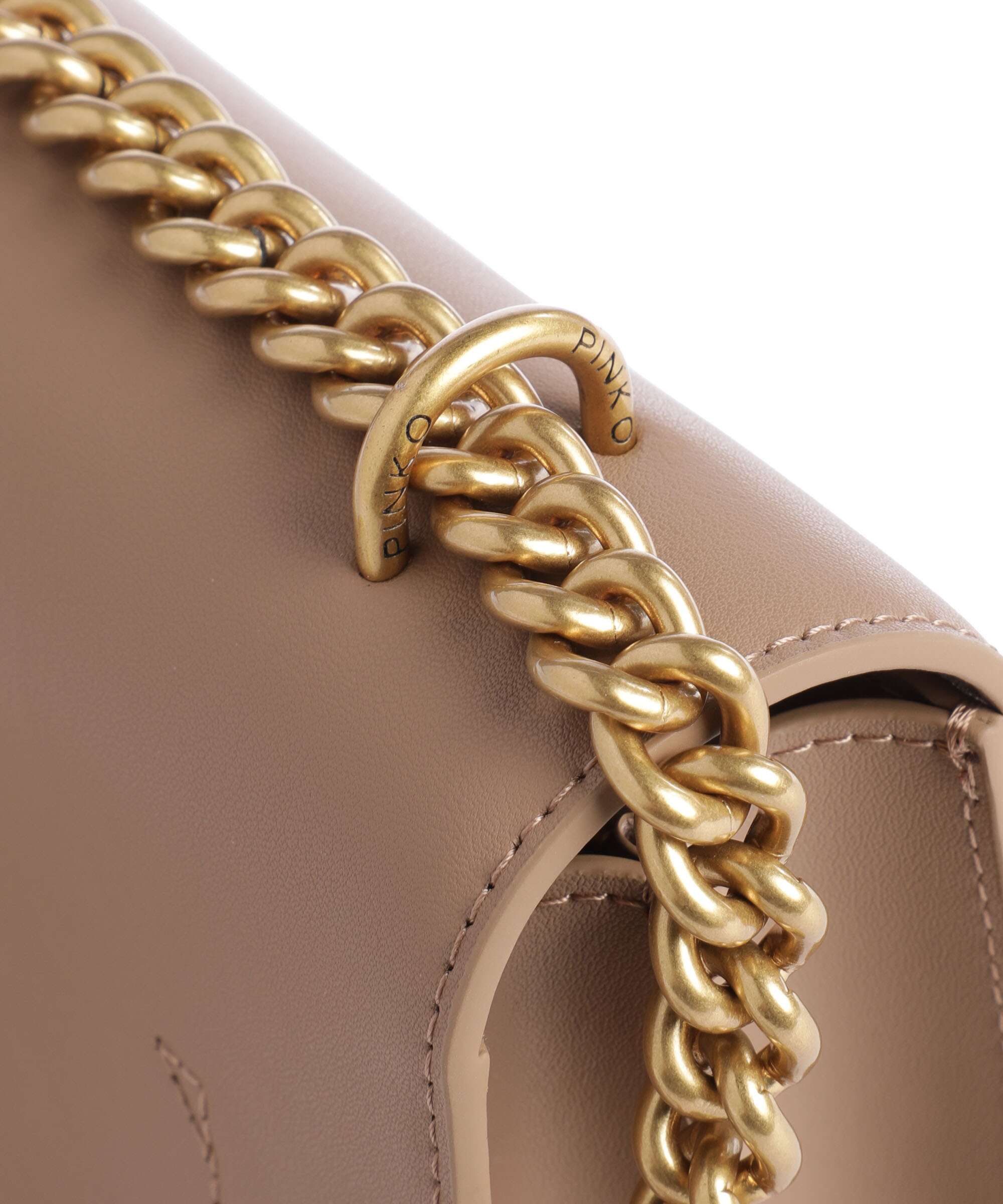 Pinko Love One Mini Shoulder bag biscotto zenzero - Image 4