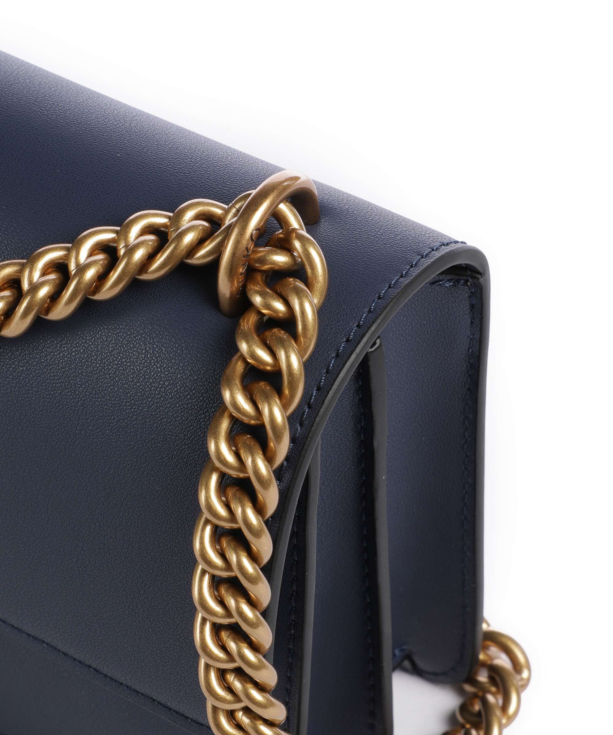 Pinko Love One Mini Shoulder bag blu indaco ombroso/antique gold - Image 5
