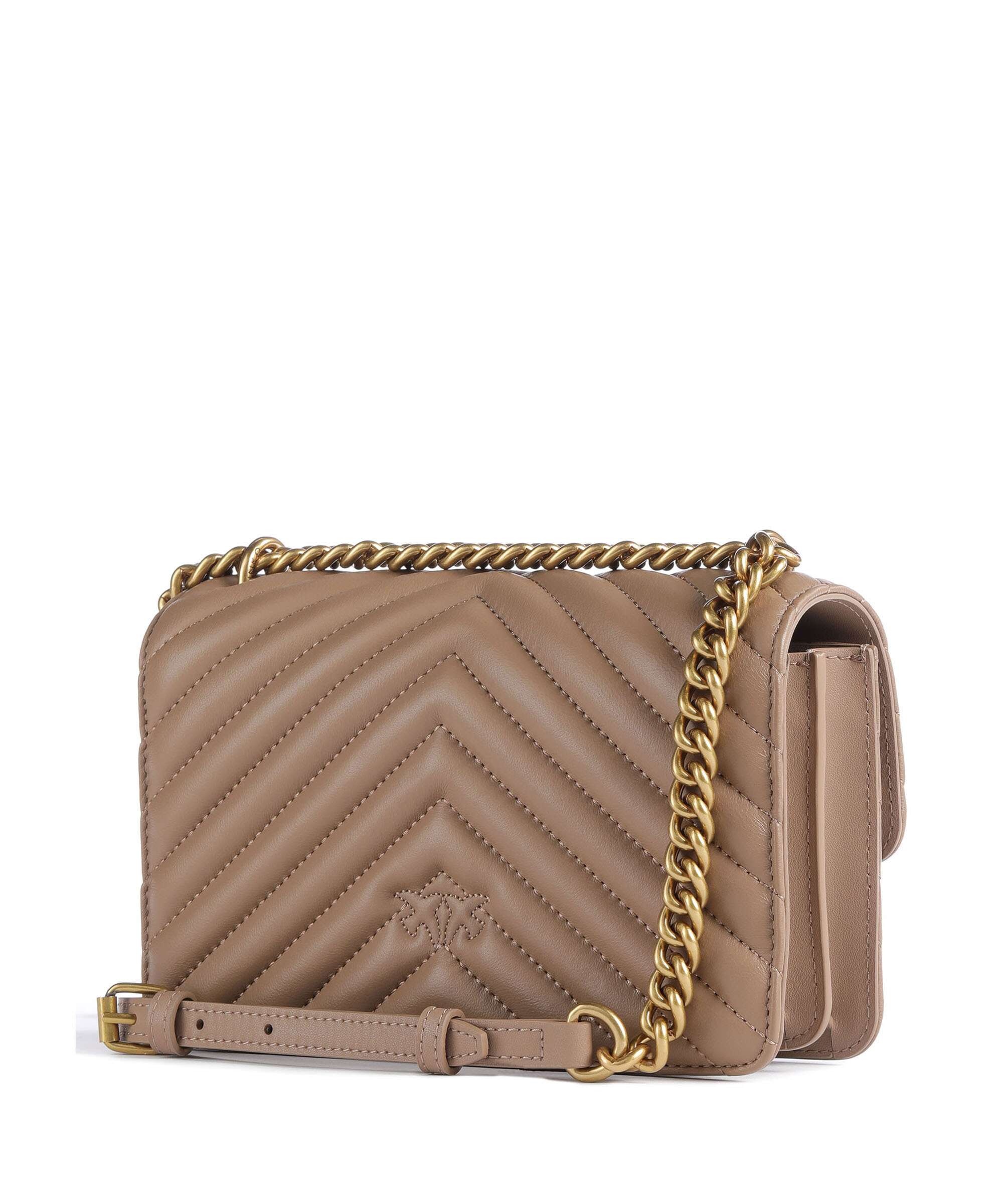 Pinko Love One Mini Shoulder bag biscotto zenzero/antique gold - Image 2