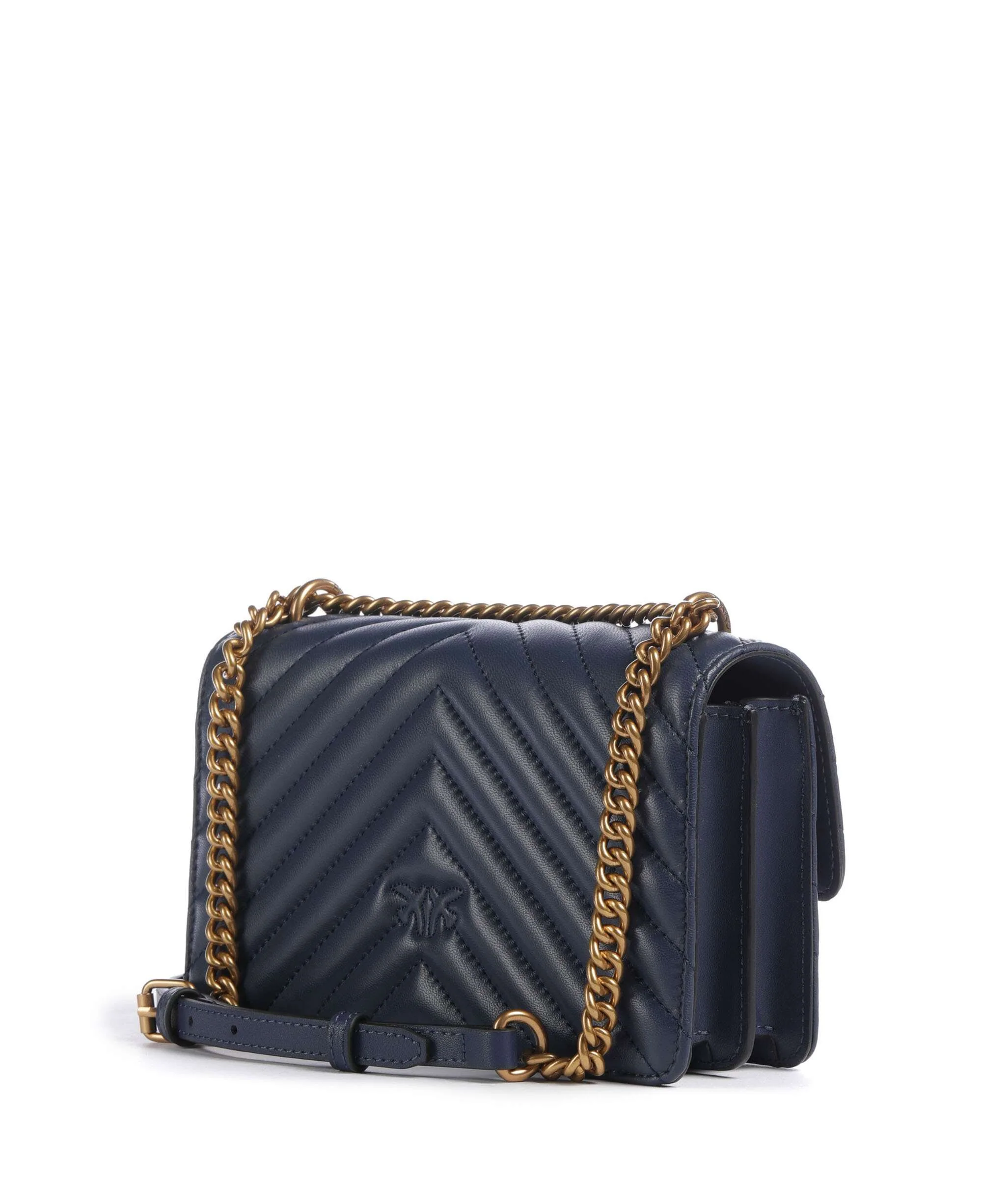 Pinko Love One Mini Shoulder bag blu indaco ombroso/antique gold - Image 2