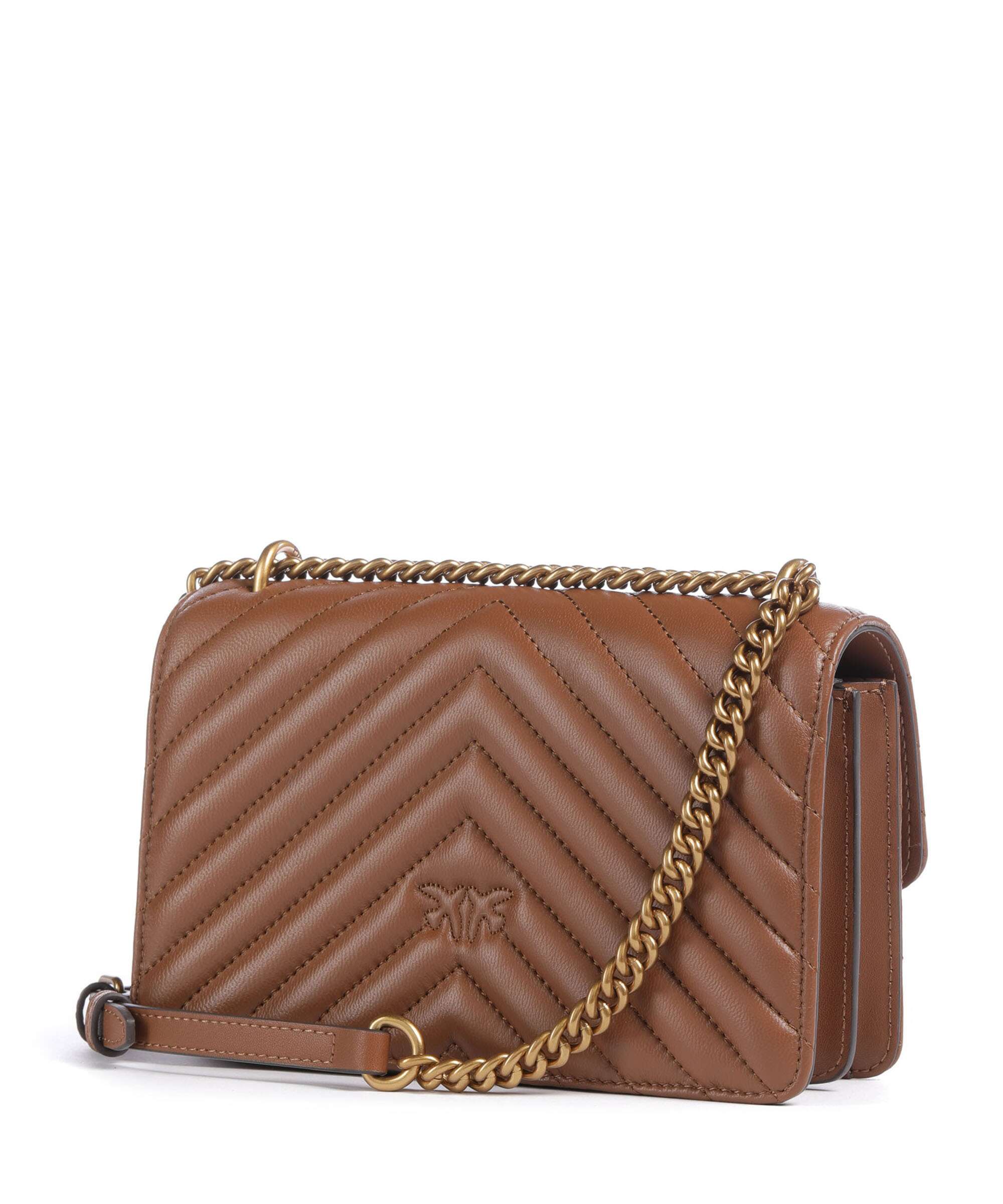 Pinko Love One Mini Shoulder bag marrone/leone/antique gold - Image 2