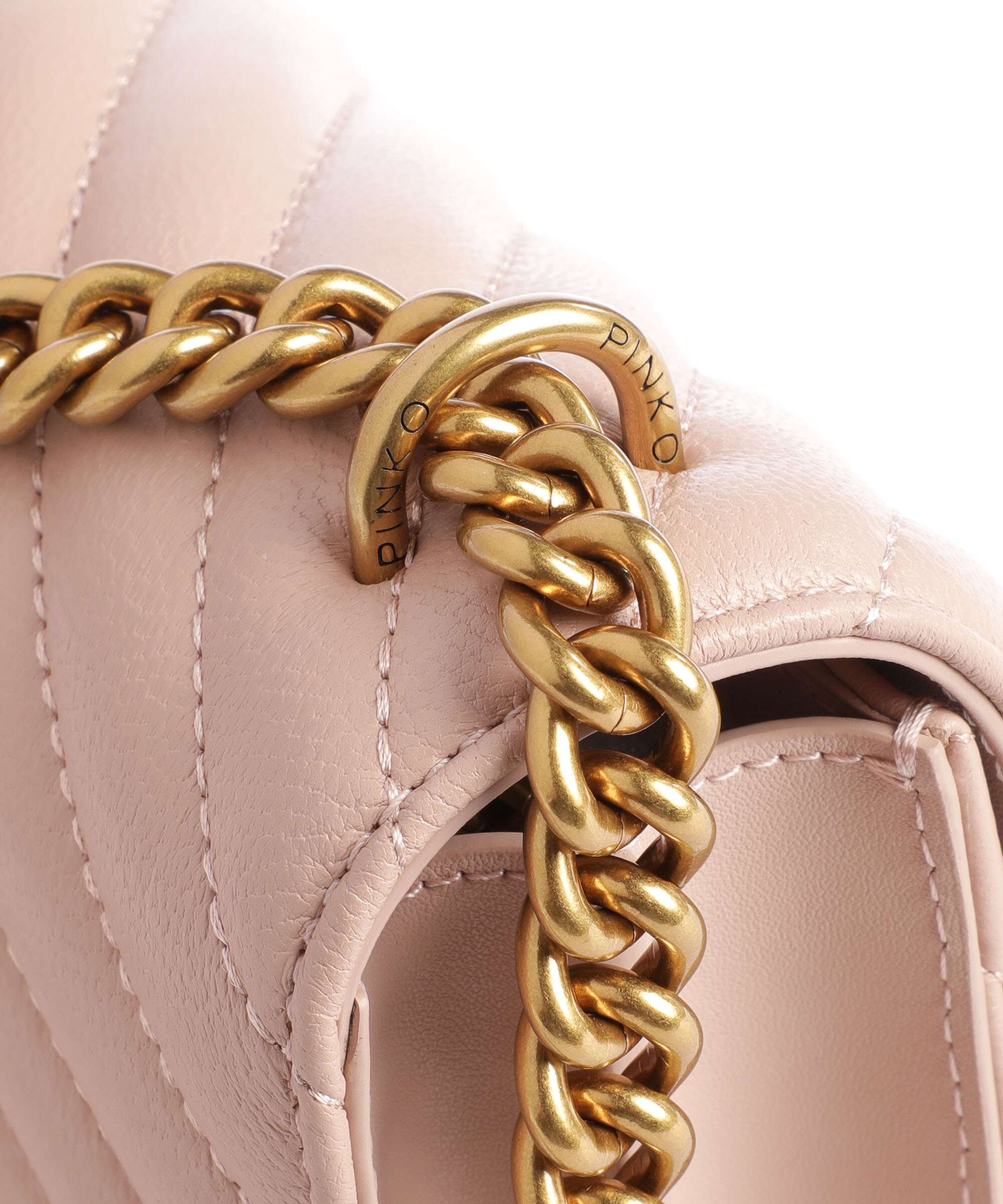 Pinko Love One Mini Shoulder bag cipria/antique gold - Image 5