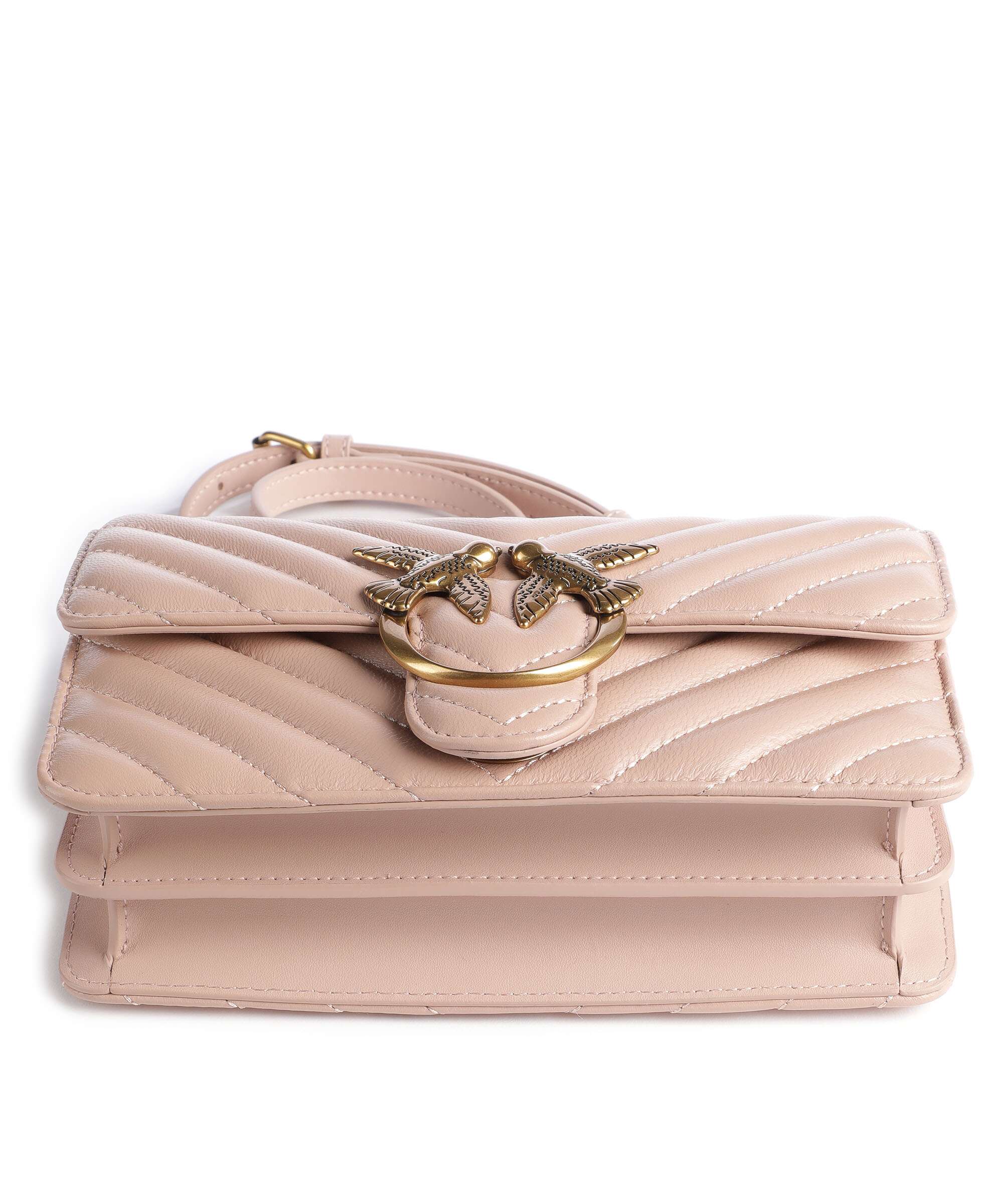 Pinko Love One Mini Shoulder bag cipria/antique gold - Image 6