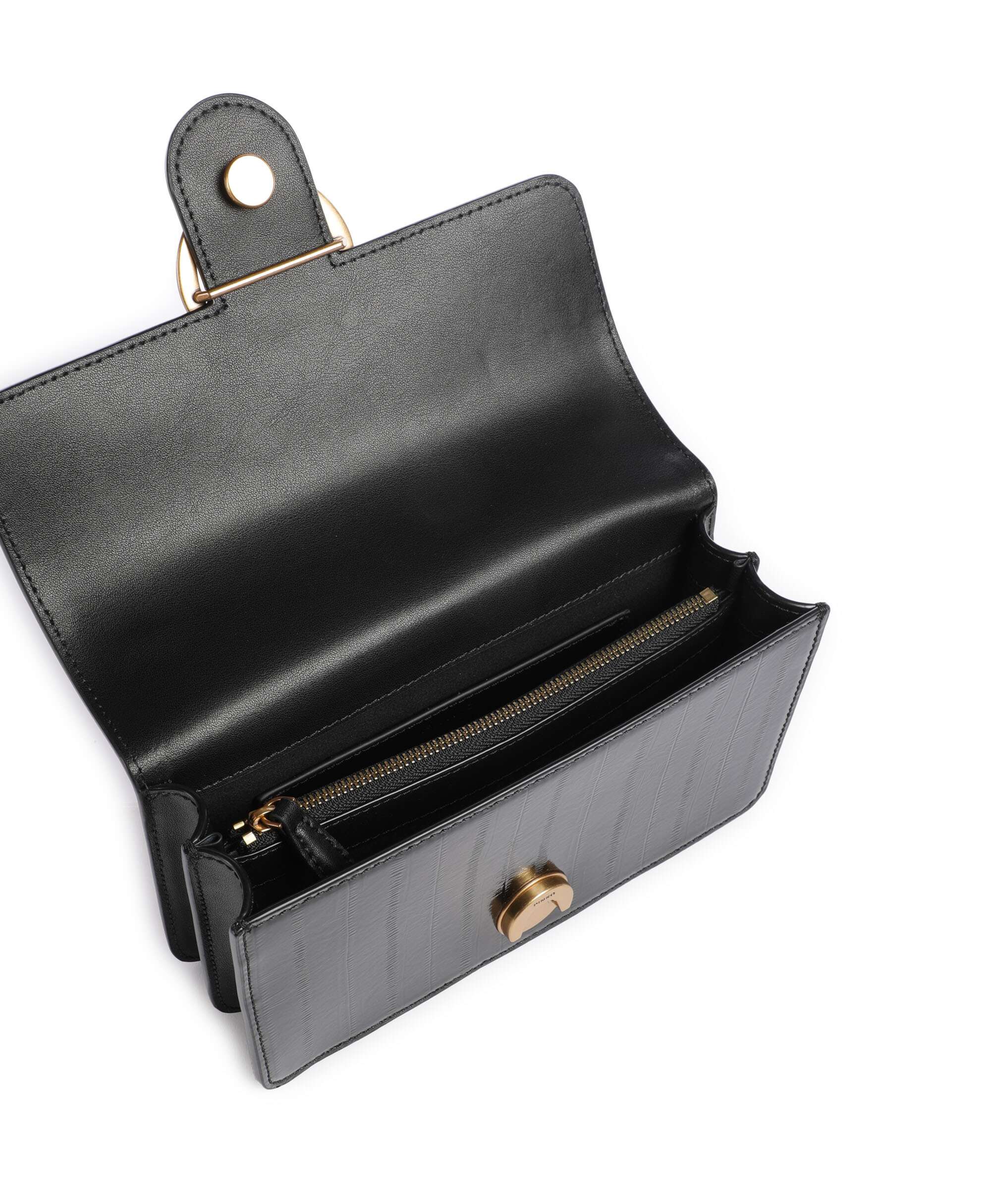 Pinko Love One Mini Shoulder bag nero/antique gold - Image 7