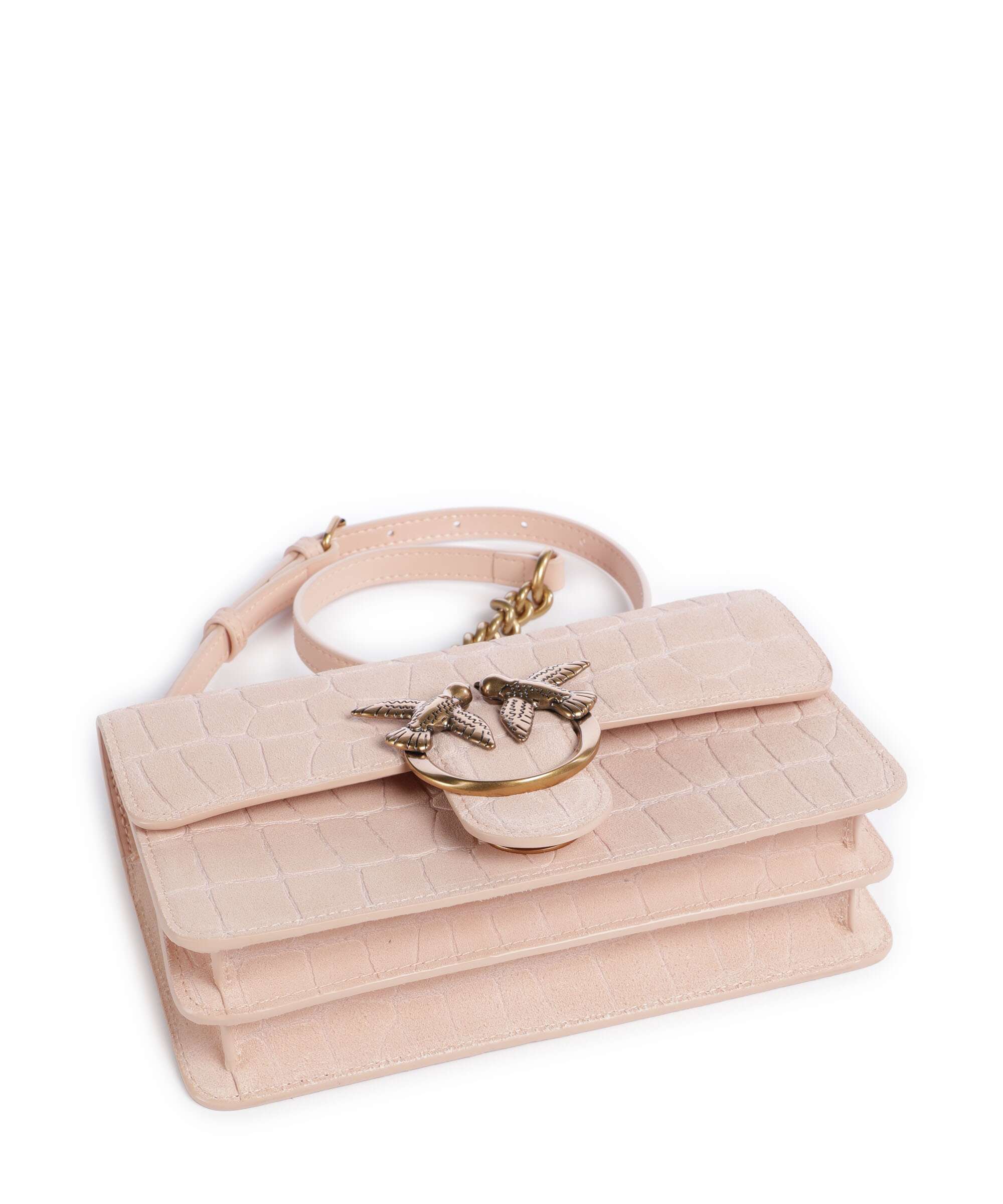 Pinko Love One Mini Shoulder bag light pink/antique gold - Image 6
