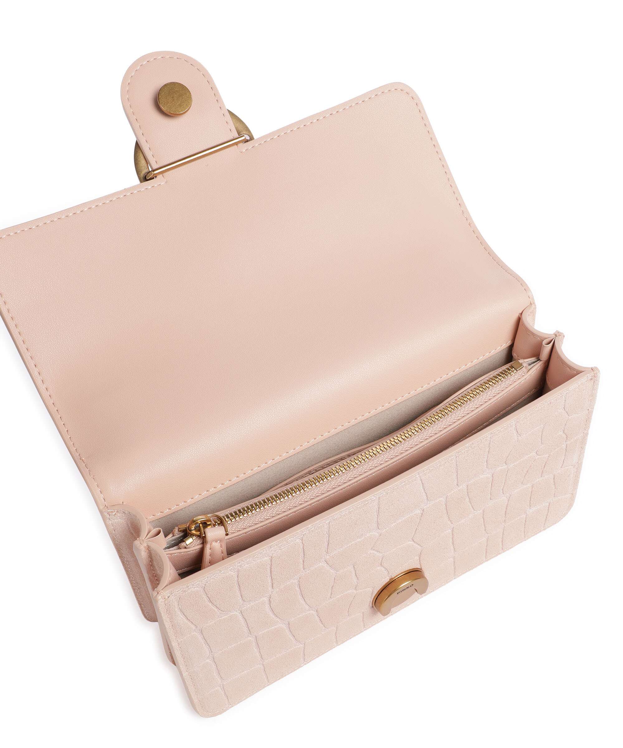 Pinko Love One Mini Shoulder bag light pink/antique gold - Image 7