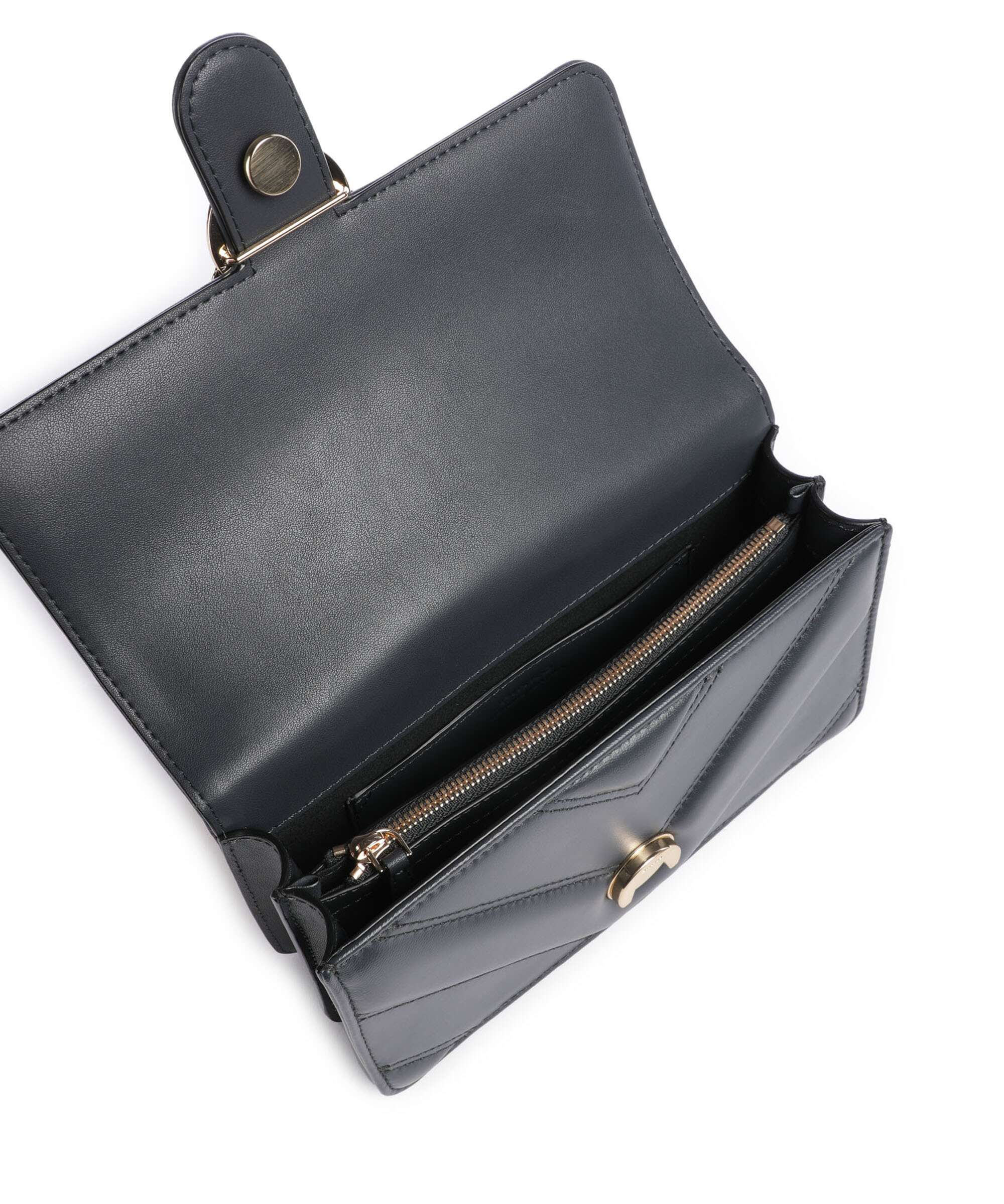 Pinko Love One Mini Shoulder bag grigio asfalto/oro mordore - Image 6