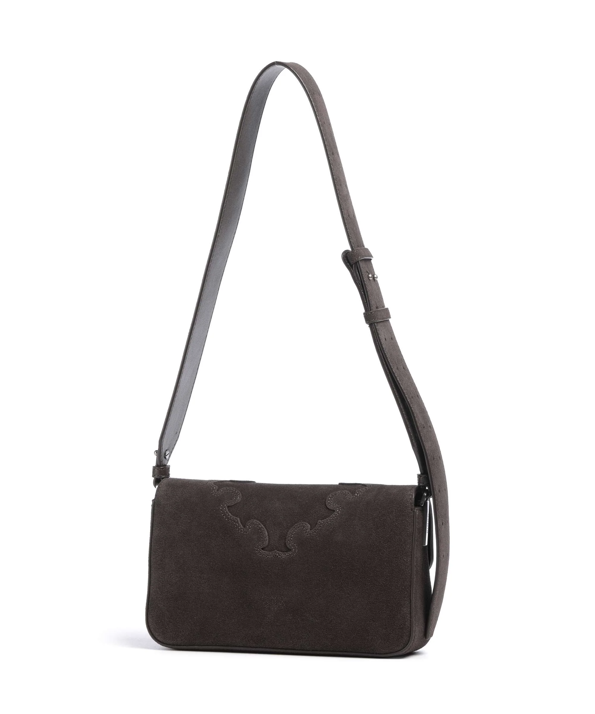 Pinko Love One Mini Slouchy Crossbody bag marrone/chicco di caffe/old silver - Image 2