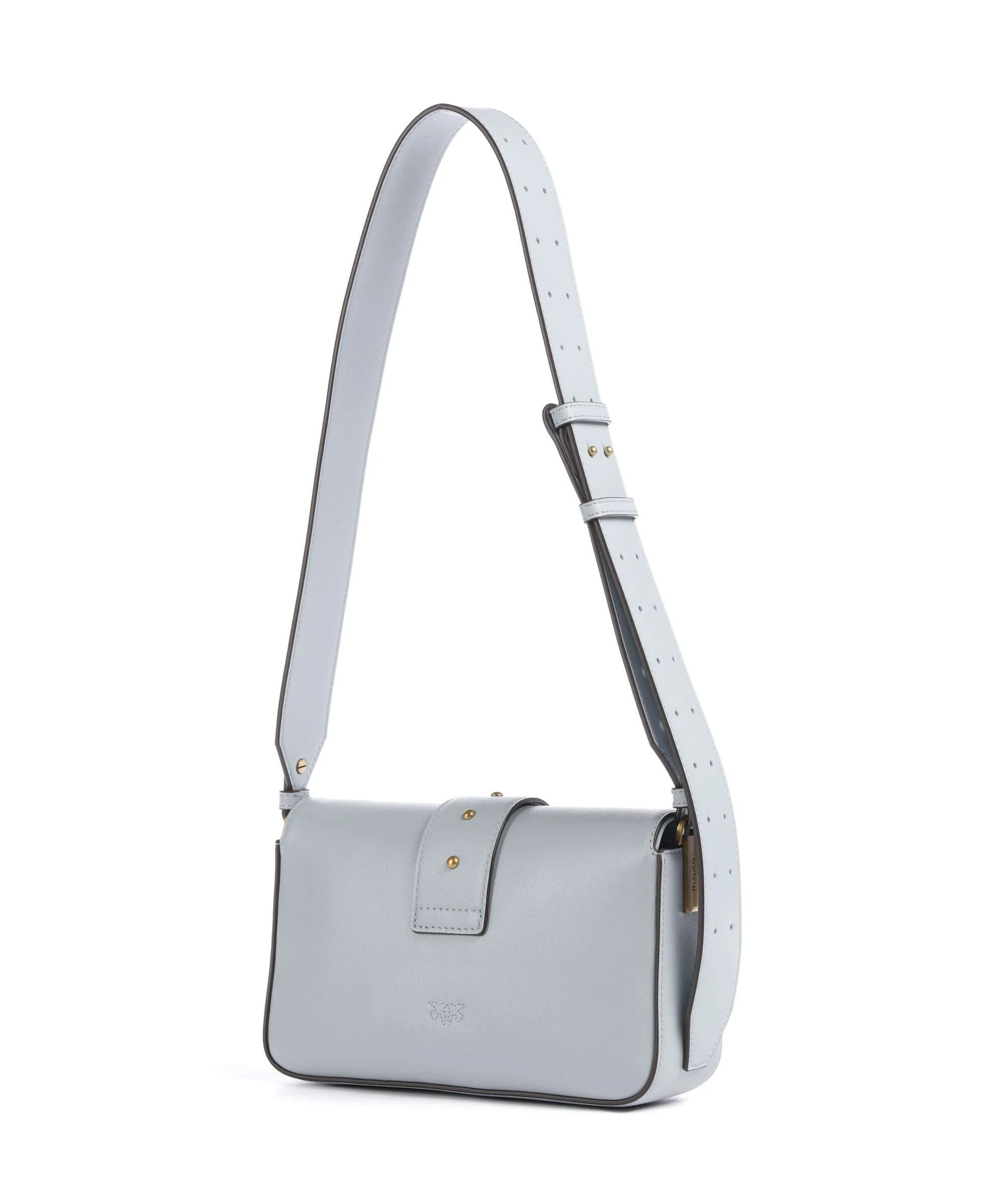 Pinko Love One Mini Slouchy Shoulder bag azzurro celeste/antique gold - Image 2
