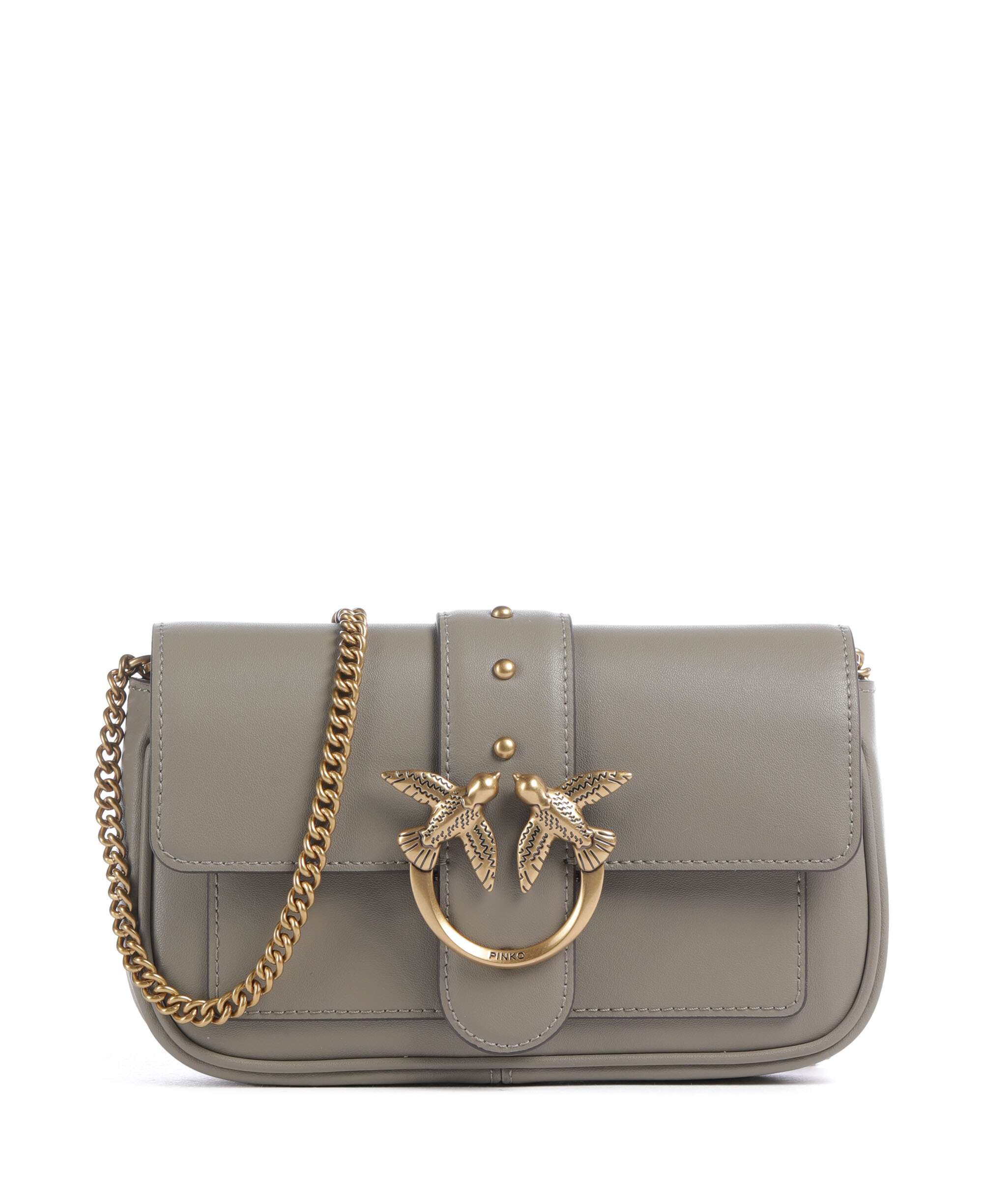 Pinko Love One Pocket Crossbody bag noce/antique gold