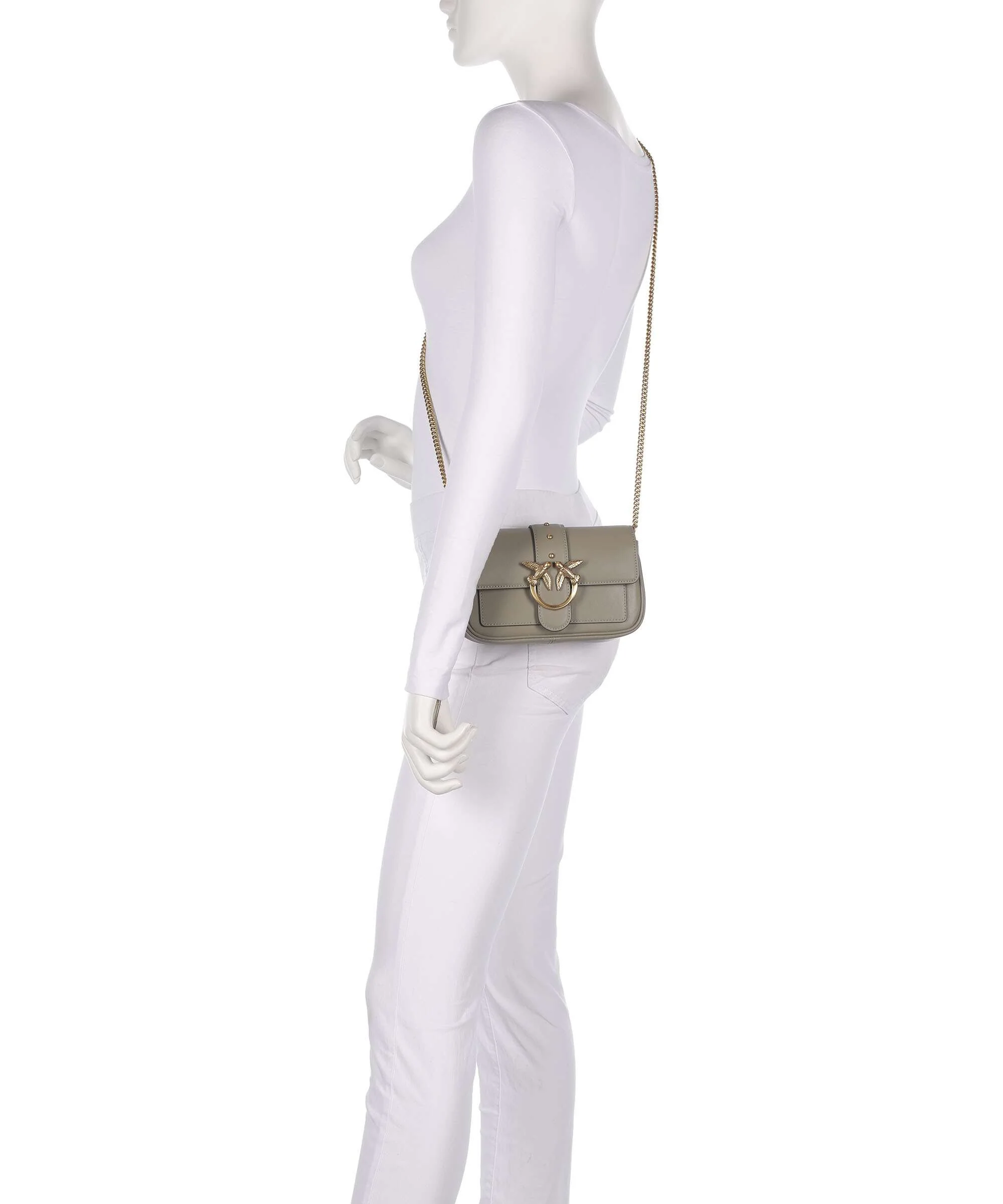 Pinko Love One Pocket Crossbody bag noce/antique gold - Image 3