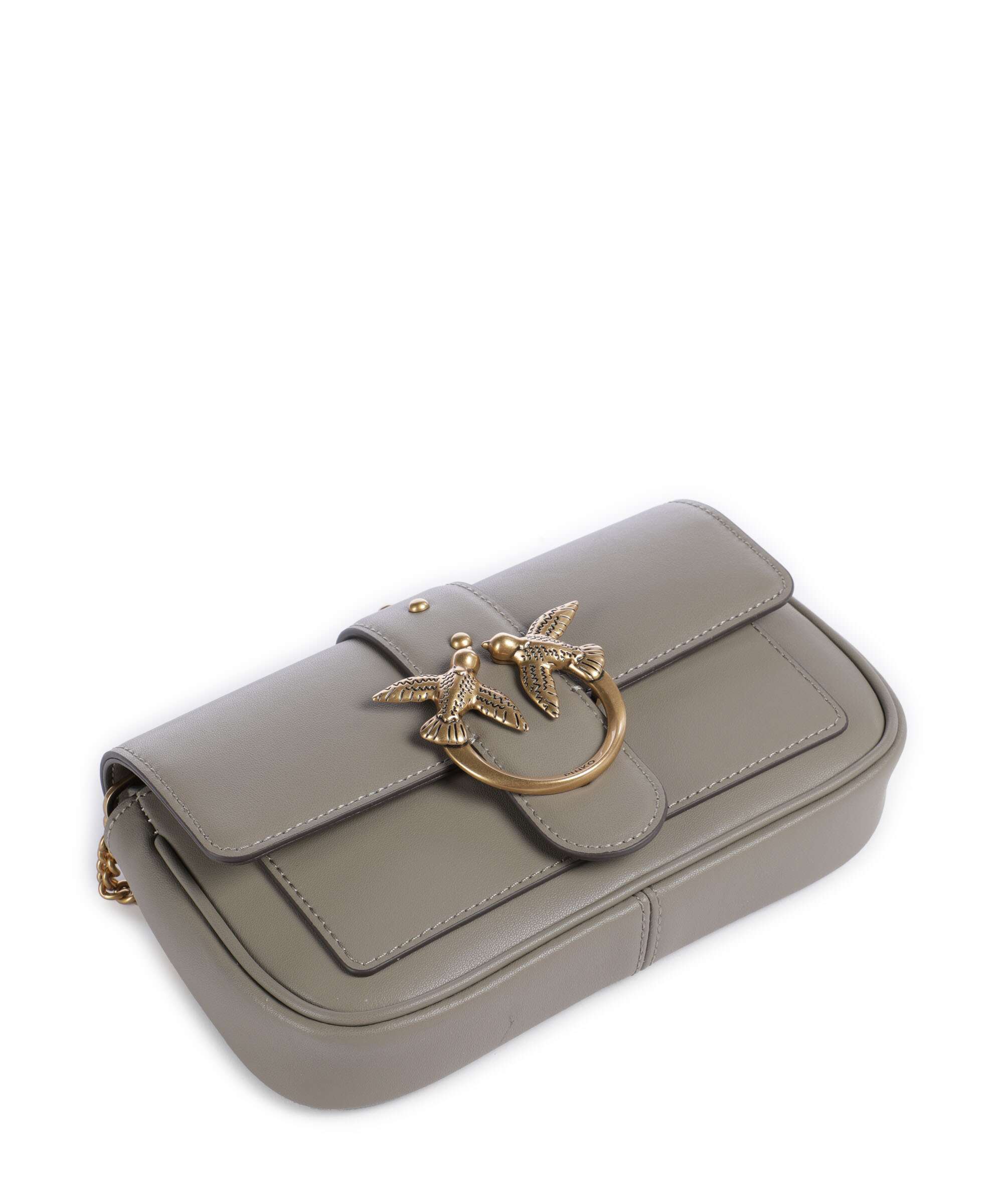 Pinko Love One Pocket Crossbody bag noce/antique gold - Image 4