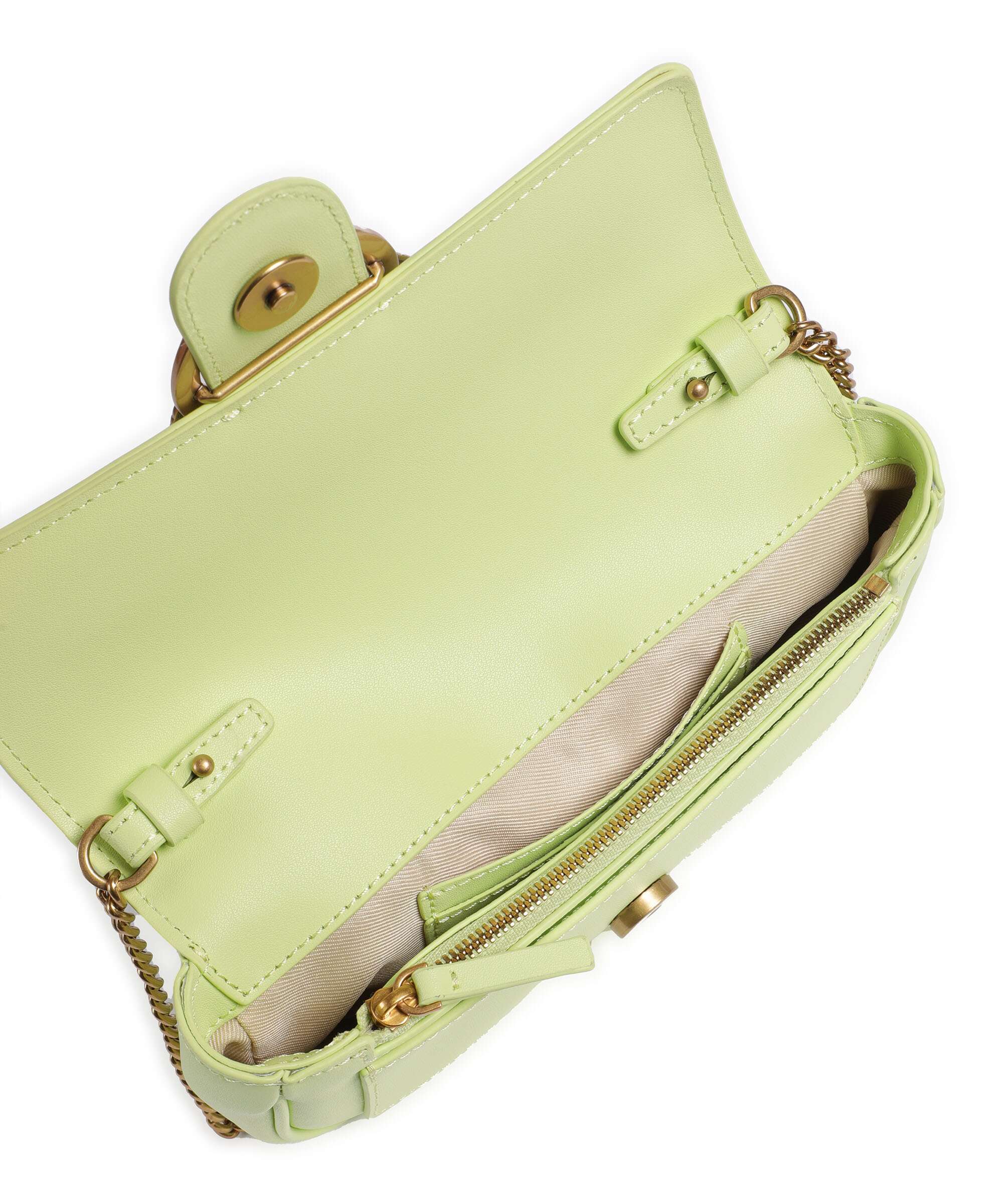 Pinko Love One Pocket Crossbody bag pistacchio/antique gold - Image 6