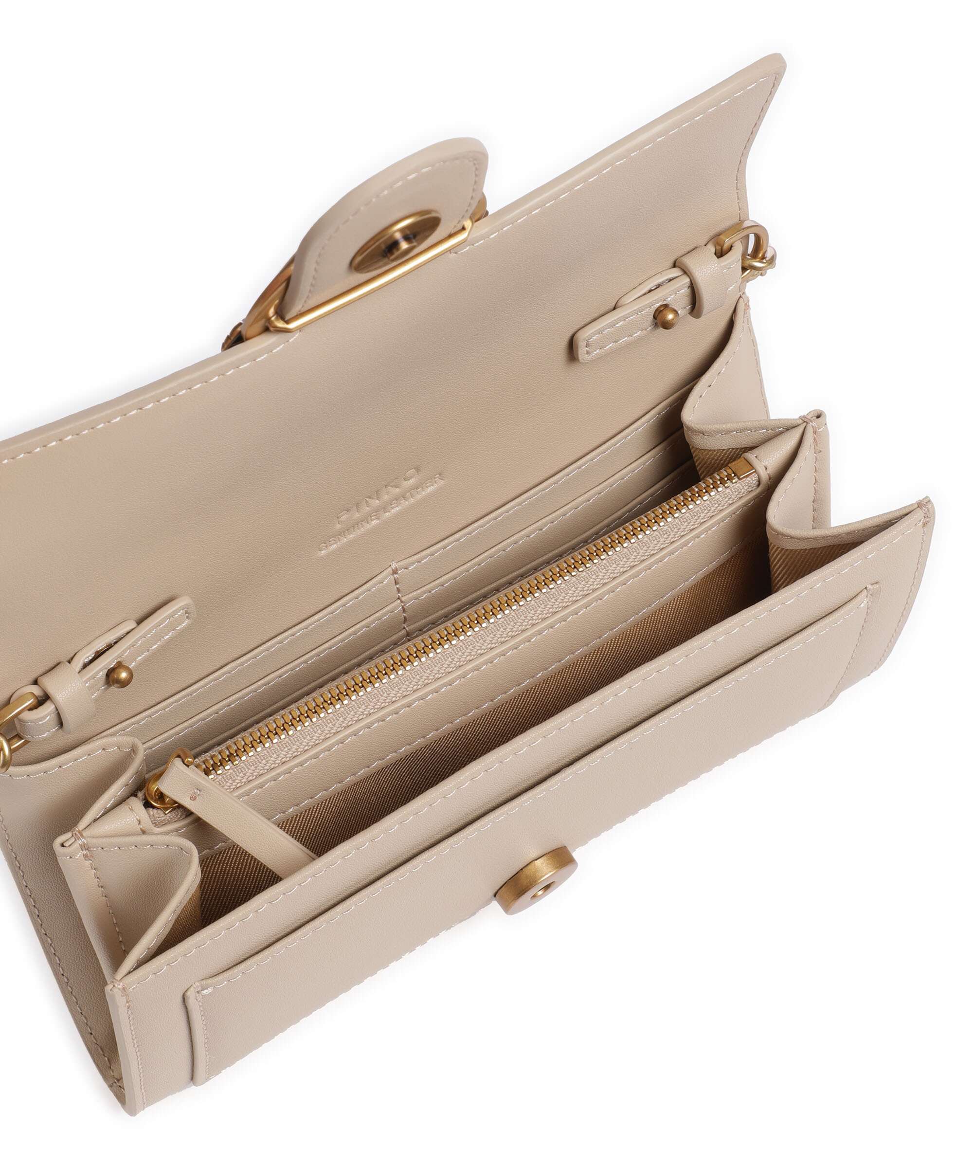 Pinko Love One Wallet beige/grigio fumo/antique gold - Image 6