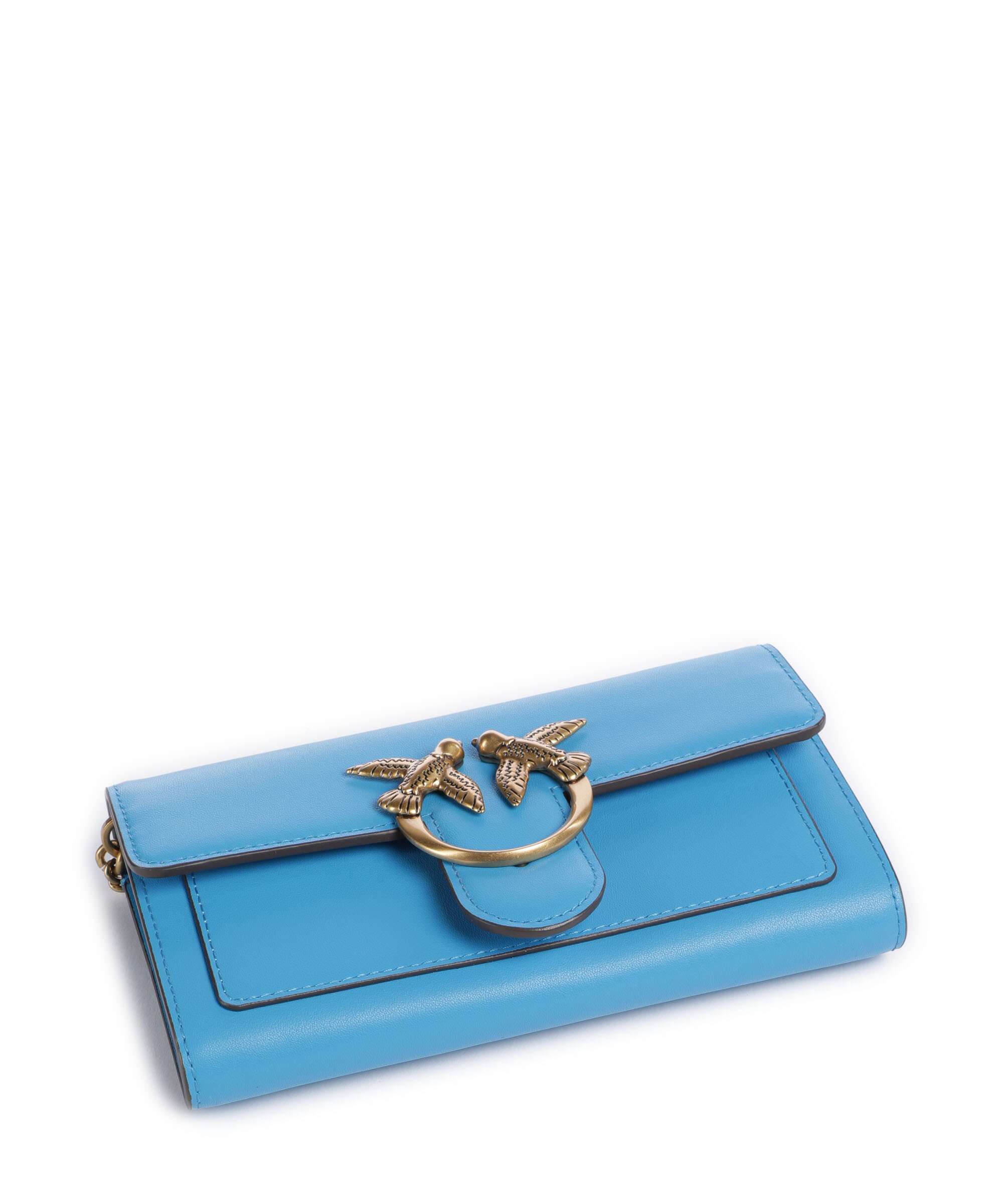Pinko Love One Wallet azzurro dresda/antique gold - Image 5