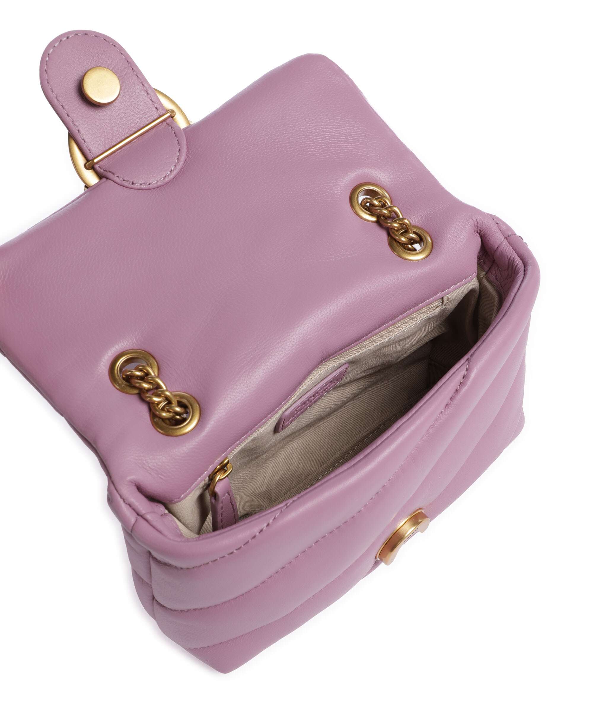 Pinko Love Puff Baby Shoulder bag lilla/antique gold - Image 7