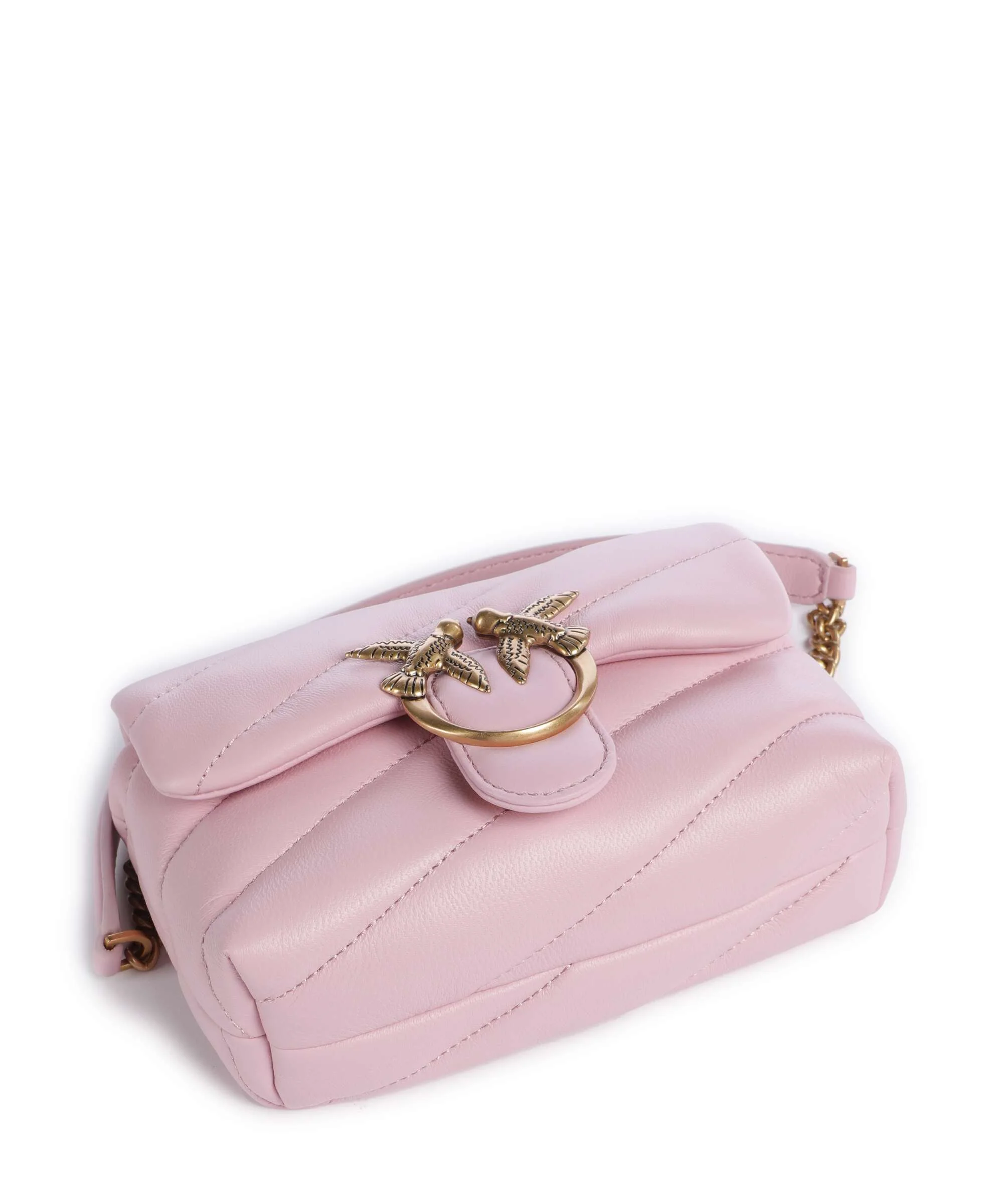 Pinko Love Puff Baby Shoulder bag rosa chiaro/antique gold - Image 6