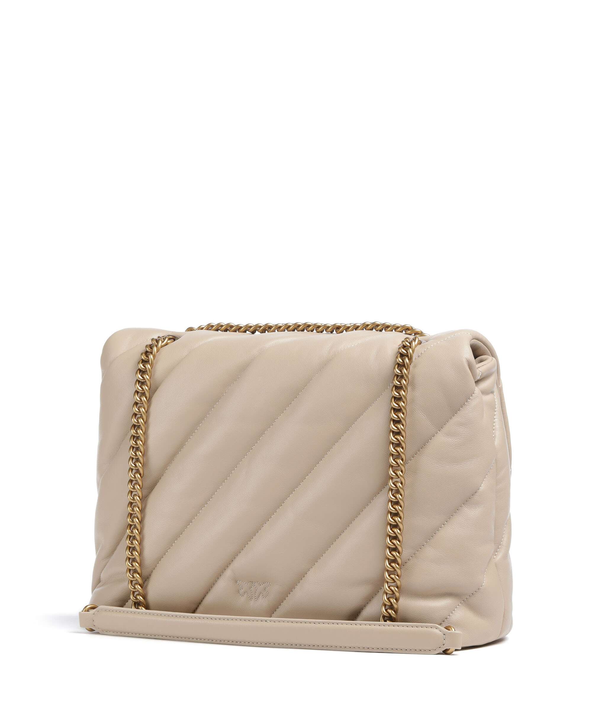 Pinko Love Puff Big Shoulder bag beige/grigio fumo/antique gold - Image 2