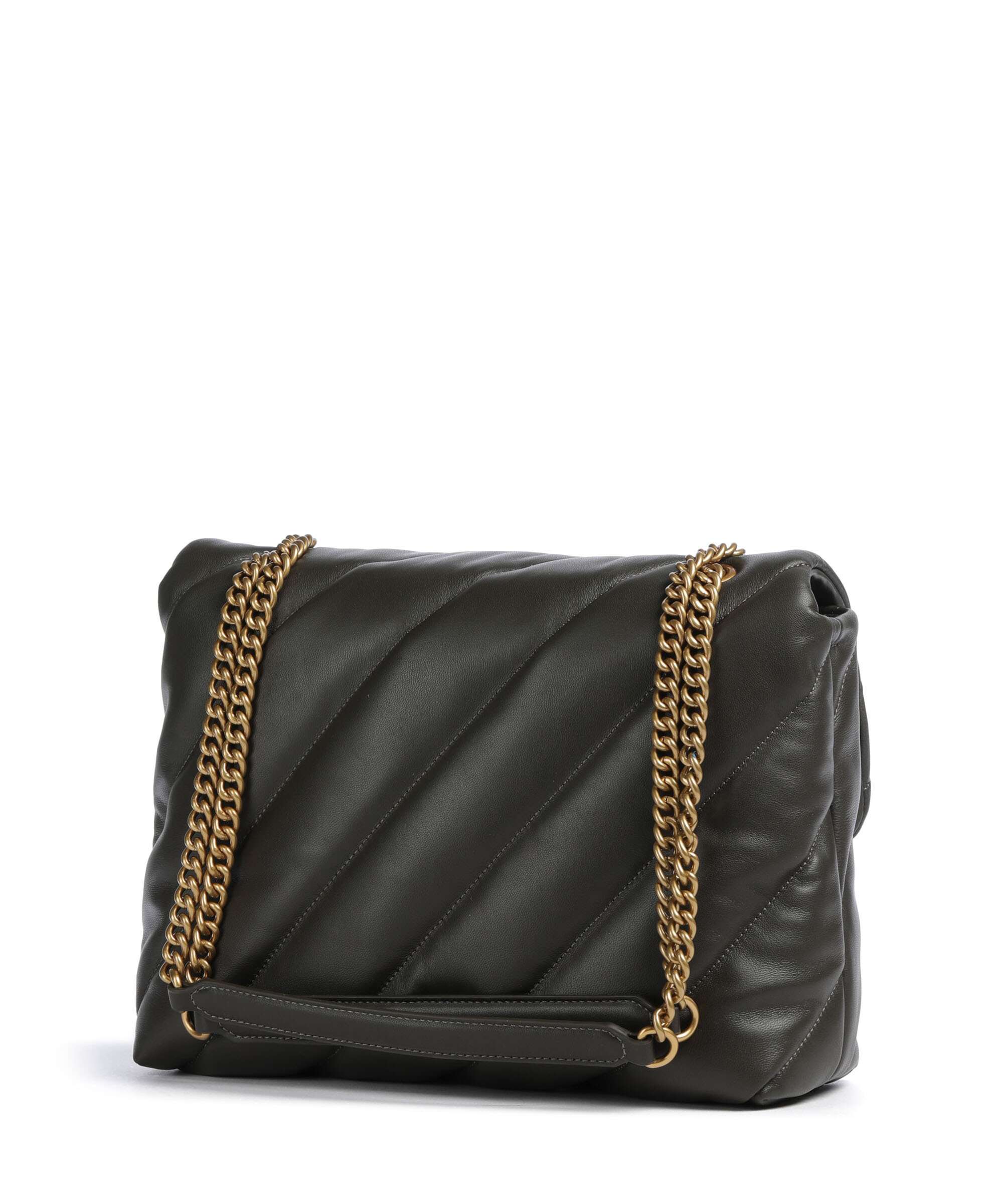 Pinko Love Puff Big Shoulder bag verde fango/antique gold - Image 2