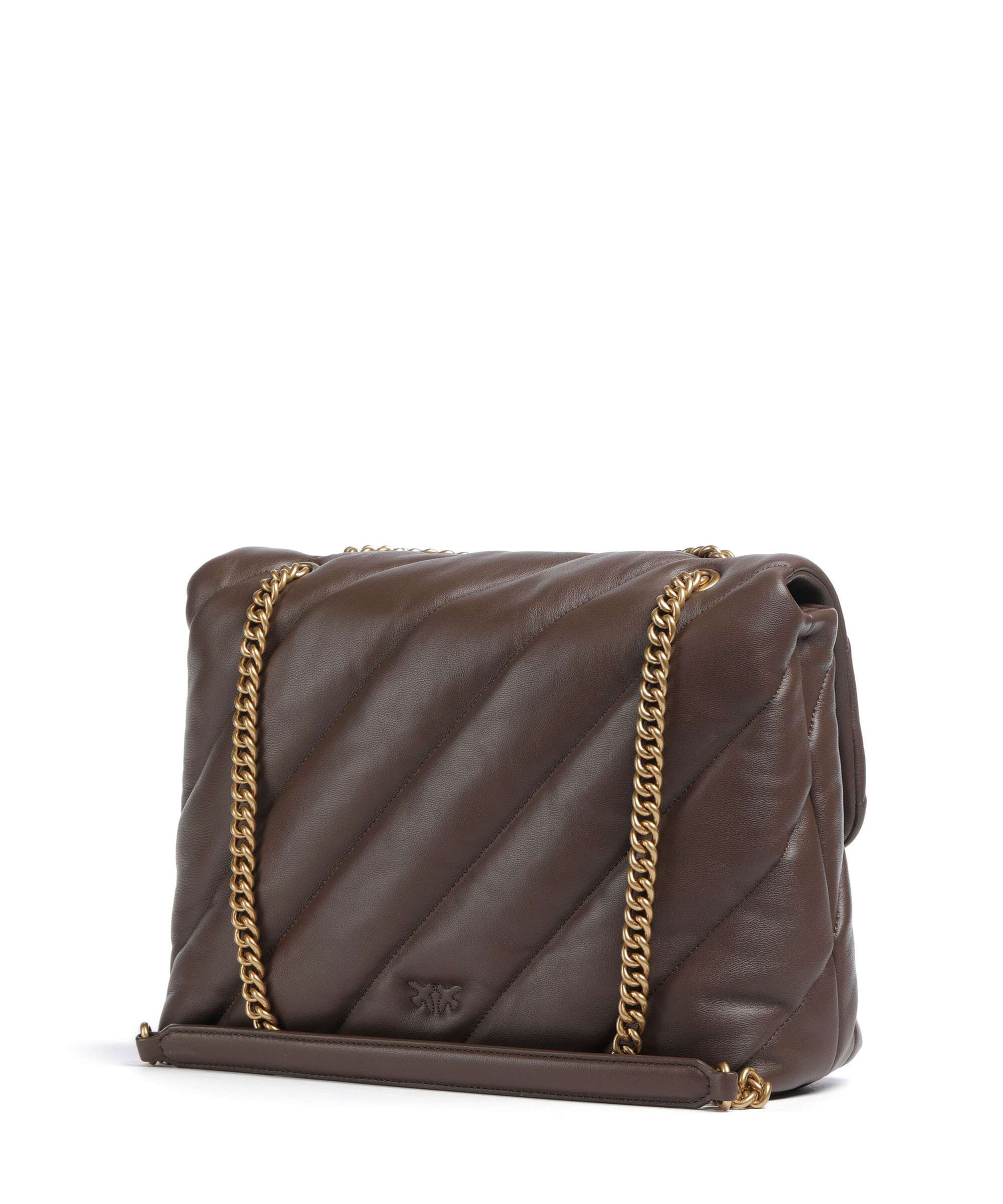 Pinko Love Puff Big Shoulder bag marrone castano/antique gold - Image 2