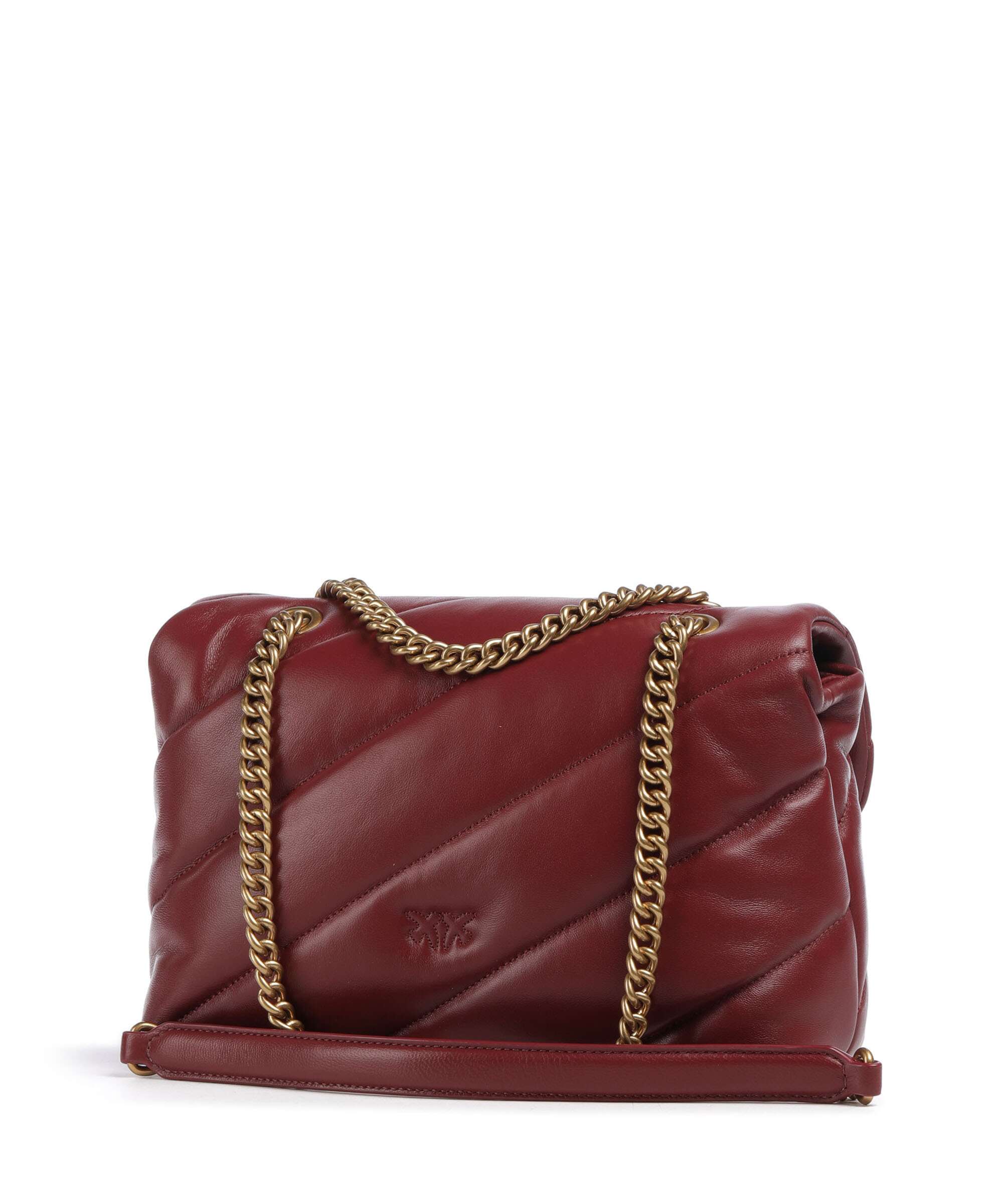 Pinko Love Puff Classic Shoulder bag bordeaux merlot/antique gold - Image 2