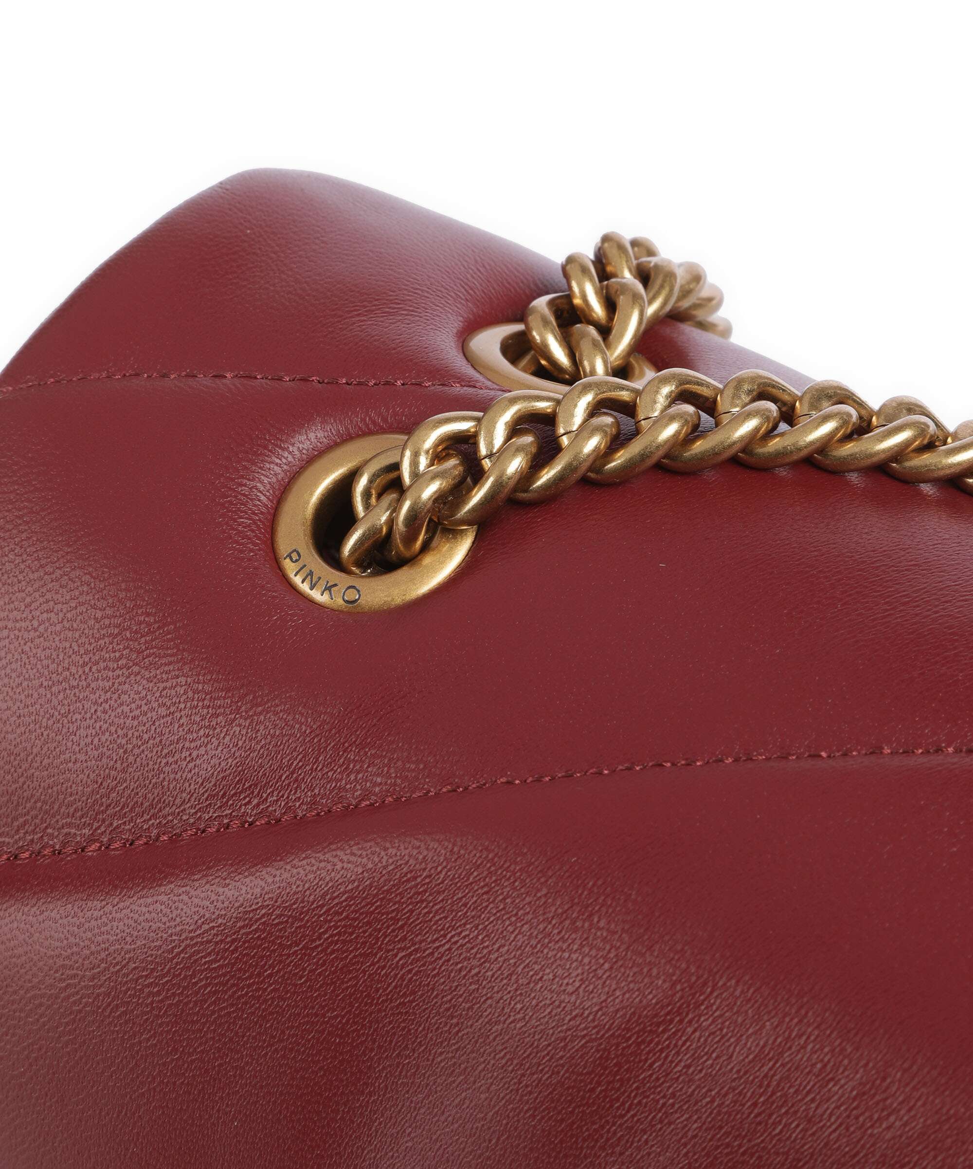 Pinko Love Puff Classic Shoulder bag bordeaux merlot/antique gold - Image 5