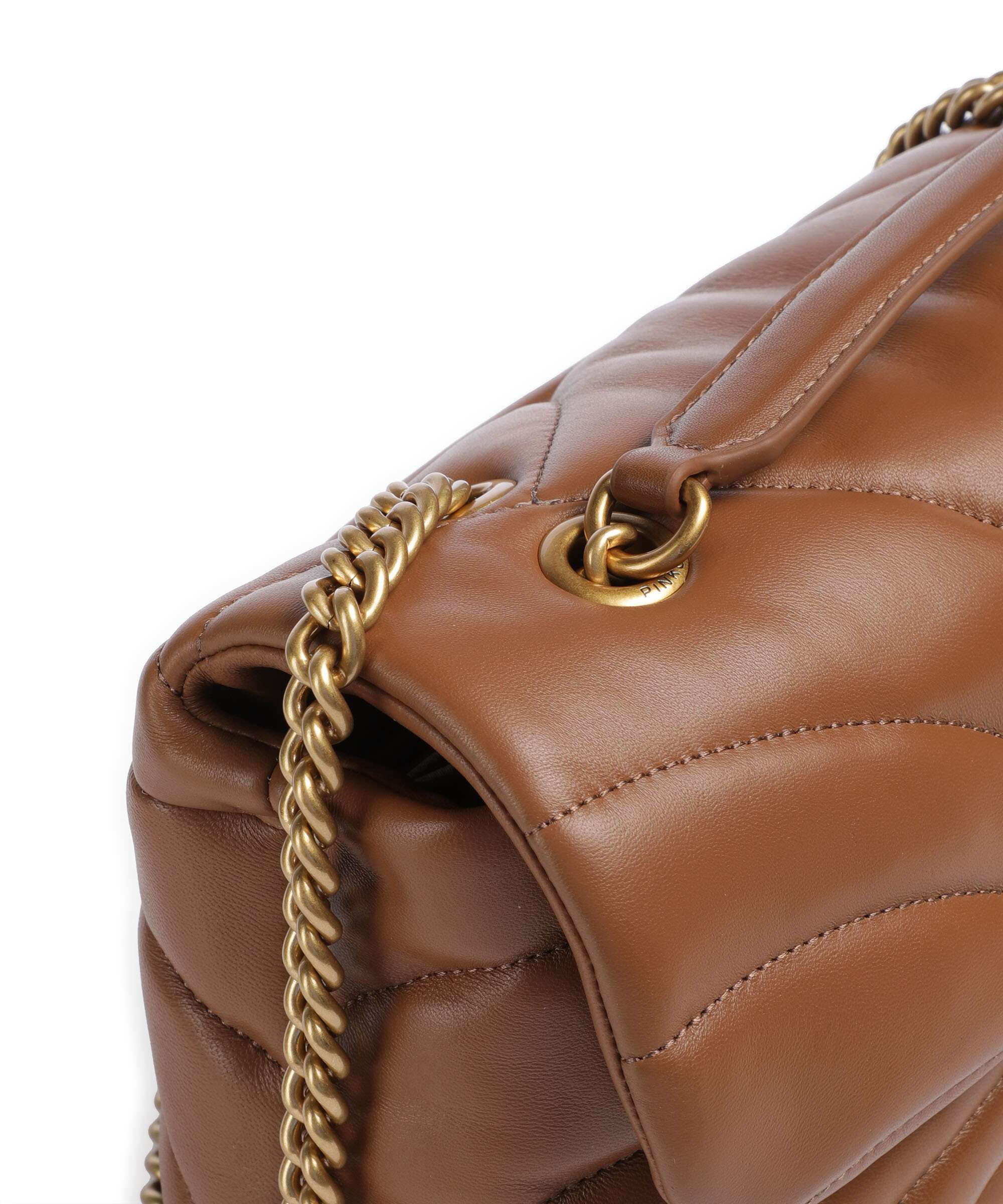 Pinko Love Puff Classic Shoulder bag marrone/leone/antique gold - Image 5