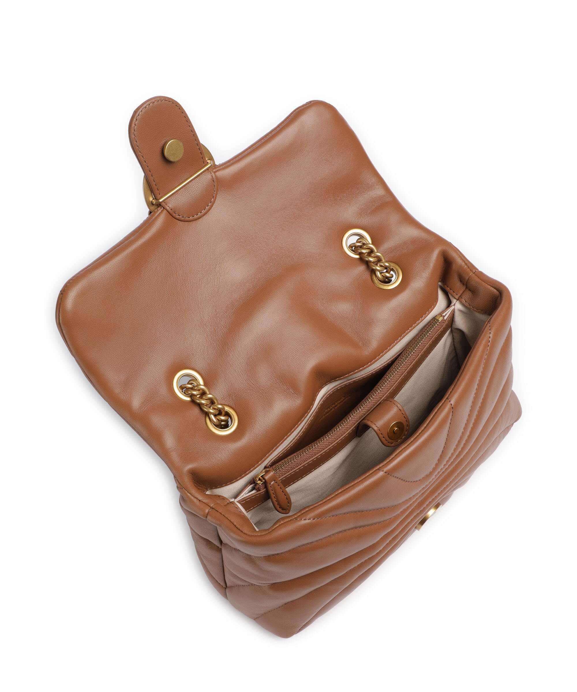Pinko Love Puff Classic Shoulder bag marrone/leone/antique gold - Image 7