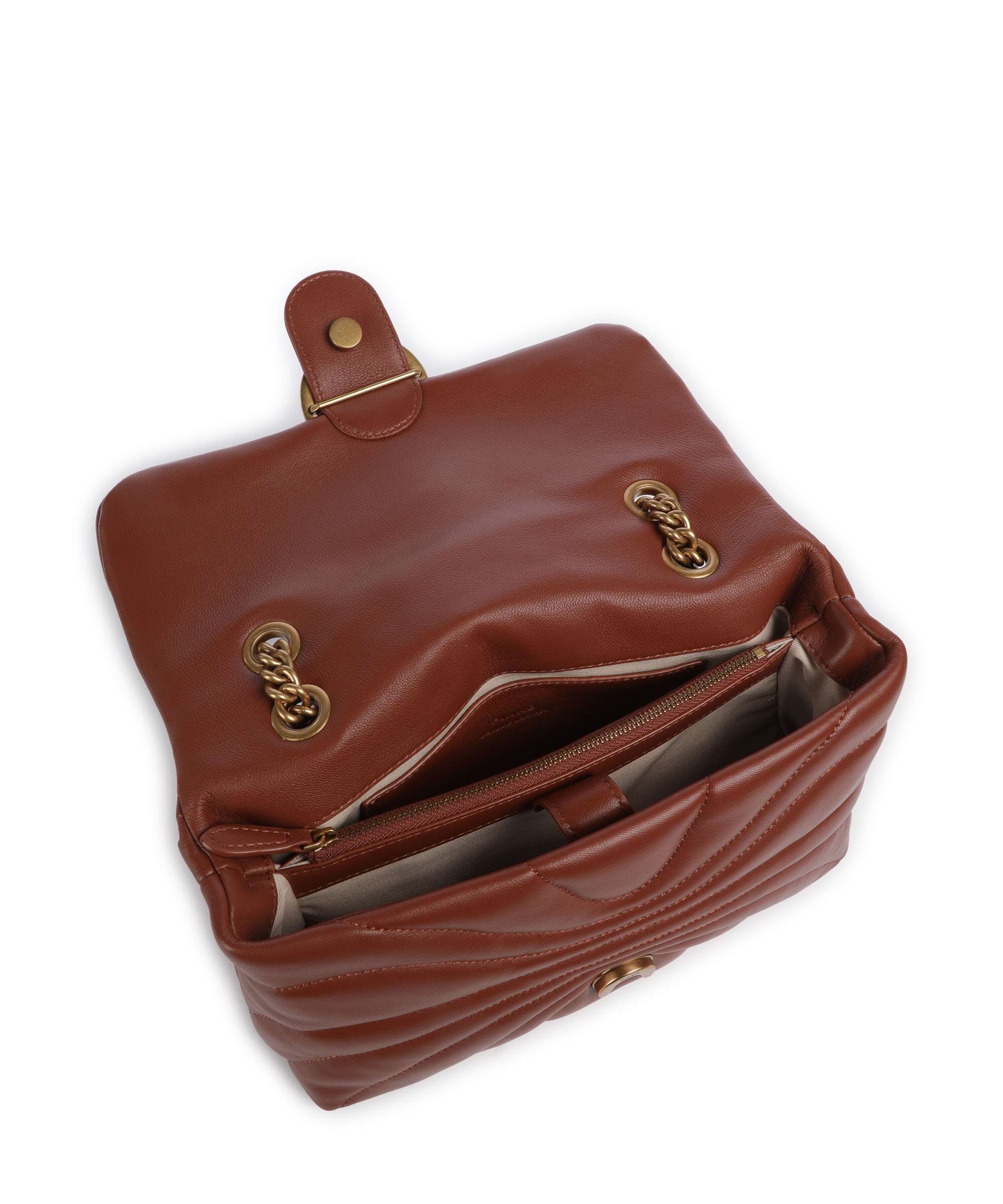Pinko Love Puff Classic Shoulder bag arabo/antique gold - Image 7