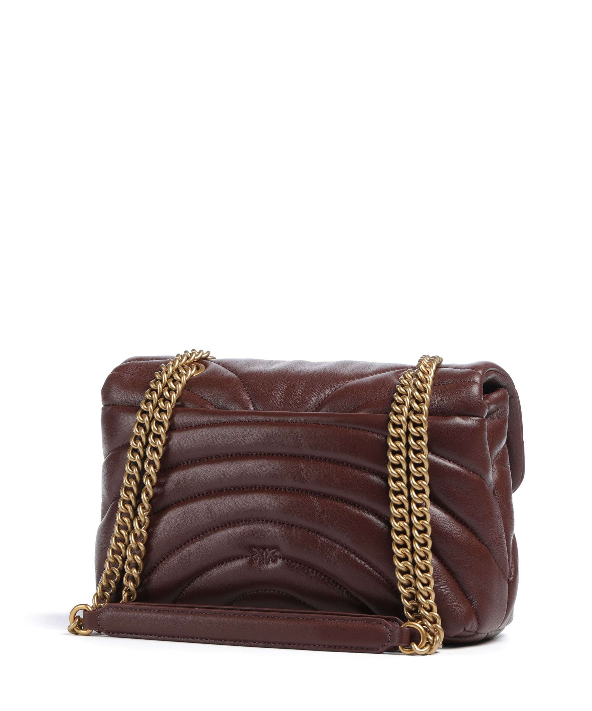 Pinko Love Puff Classic Shoulder bag burgundy wine/antique gold - Image 2