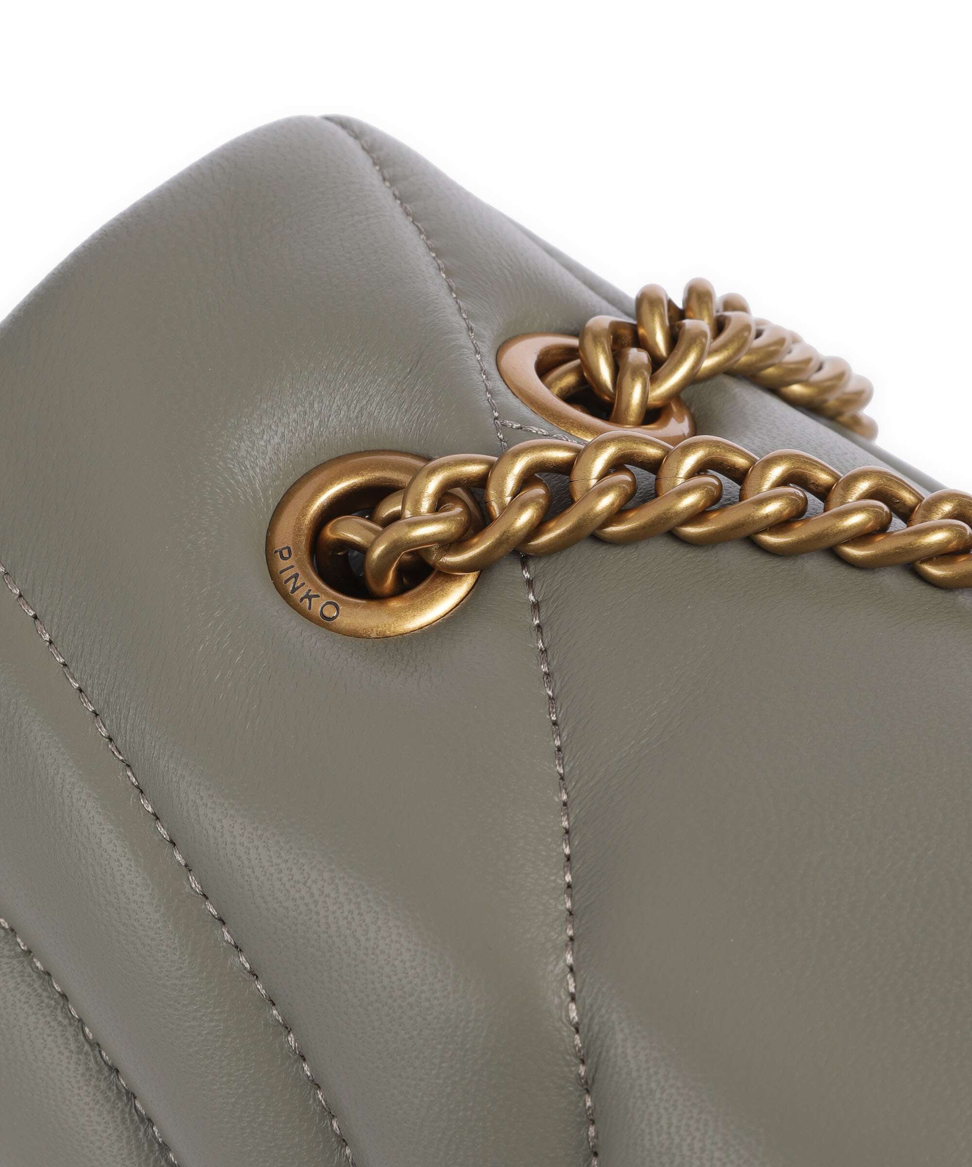 Pinko Love Puff Classic Shoulder bag verde vertiver/antique gold - Image 5