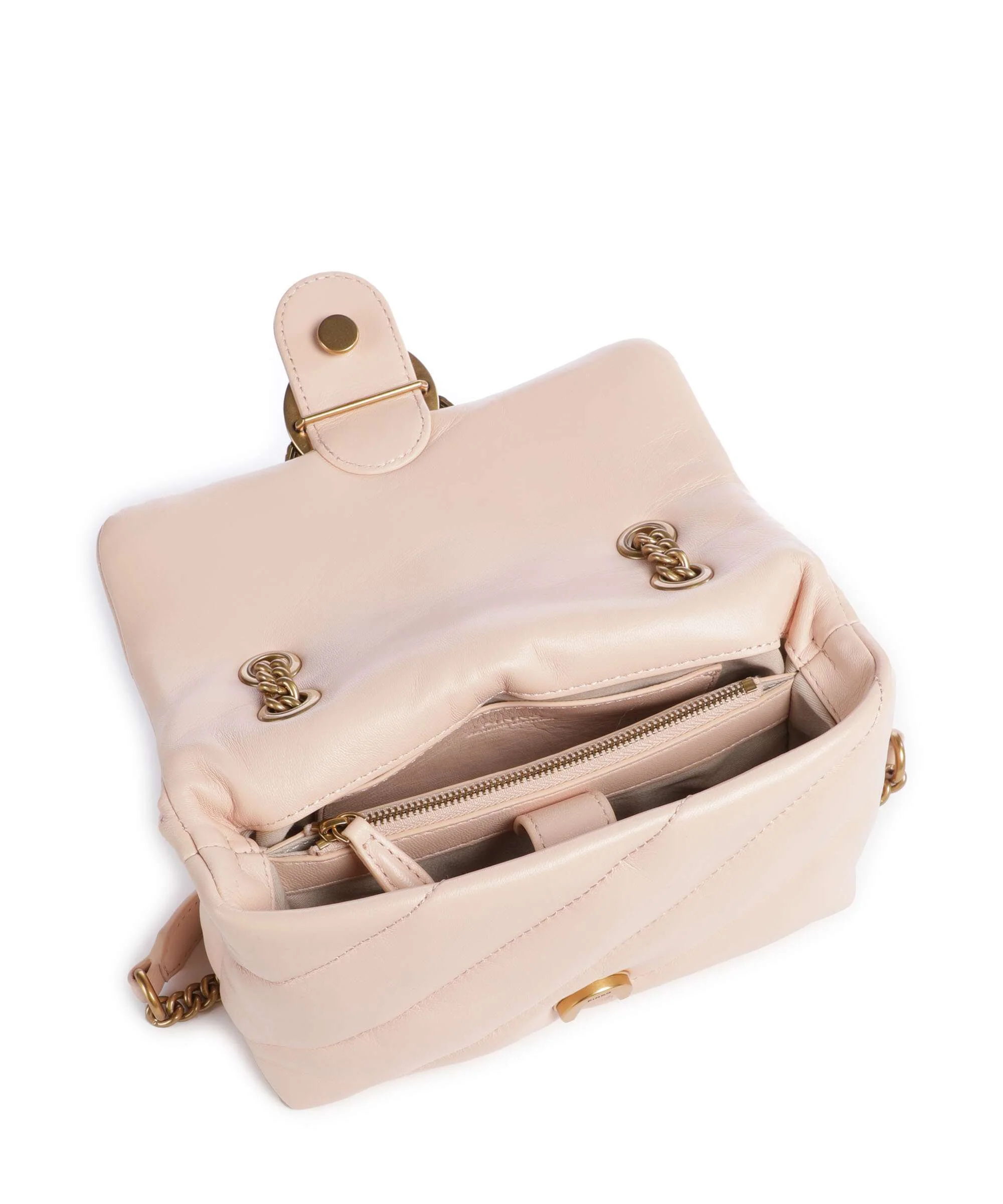 Pinko Love Puff Mini Shoulder bag light pink/antique gold - Image 7