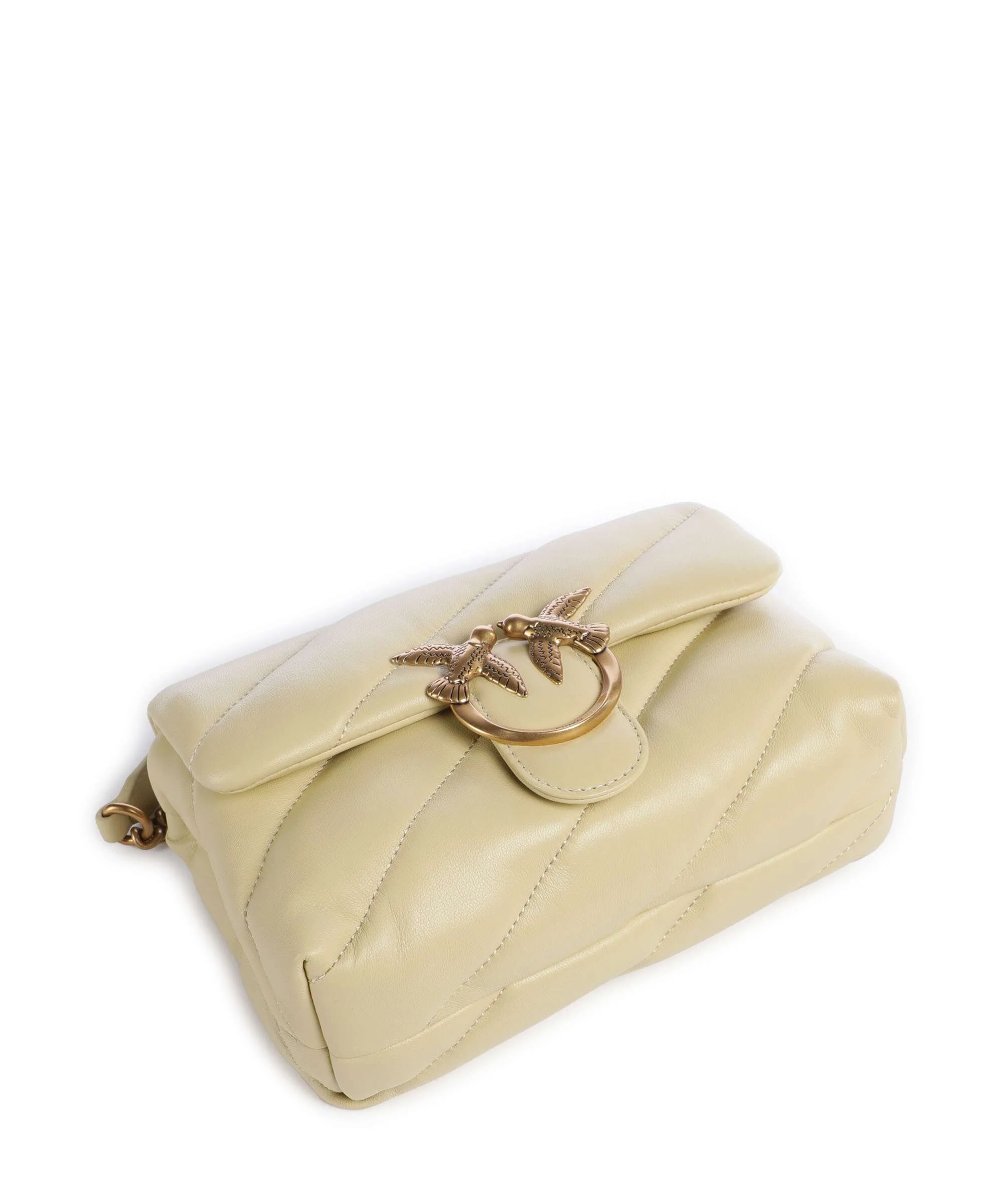 Pinko Love Puff Mini Shoulder bag giallo vaniglia/antique gold - Image 6
