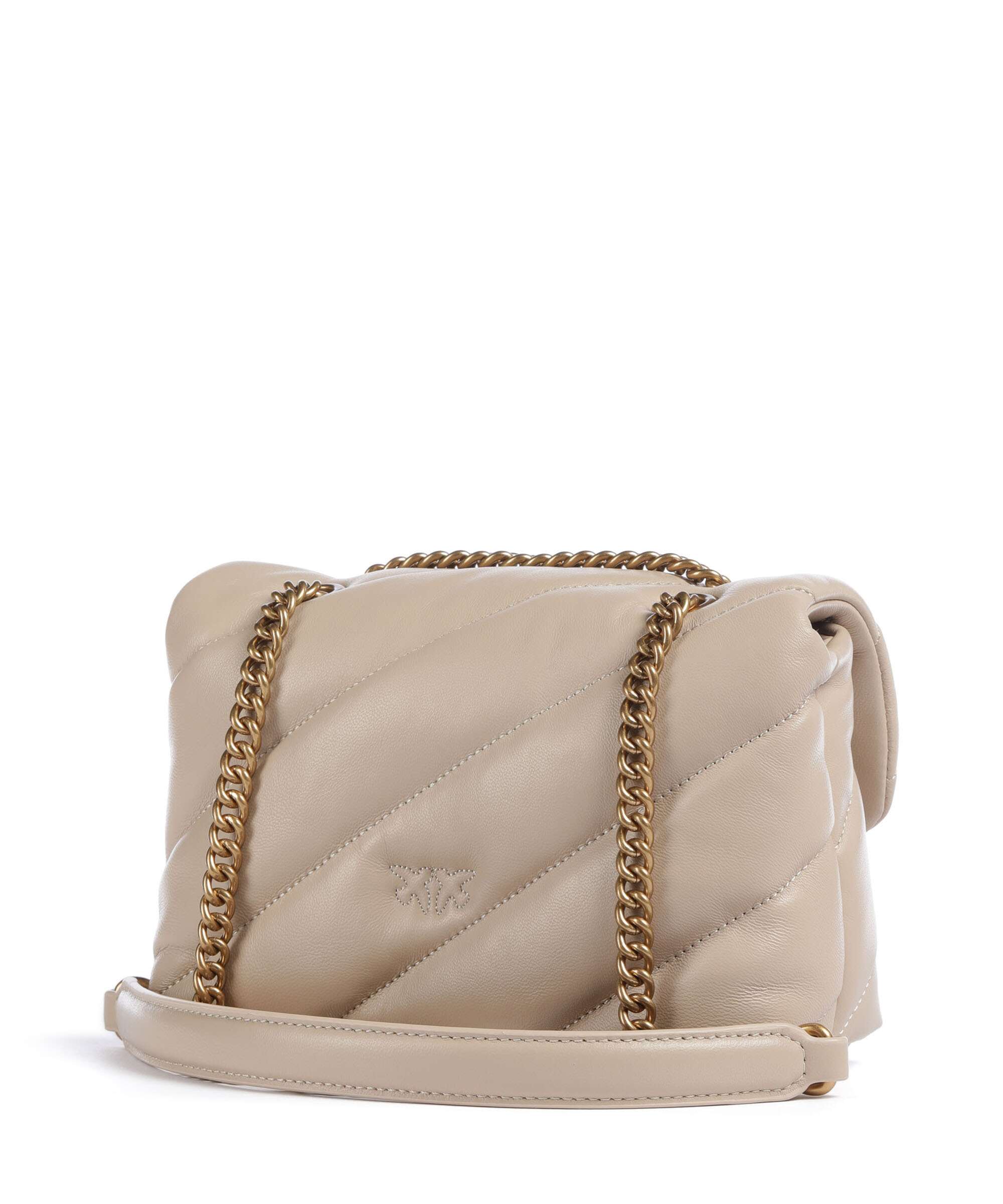 Pinko Love Puff Mini Shoulder bag beige/grigio fumo/antique gold - Image 2