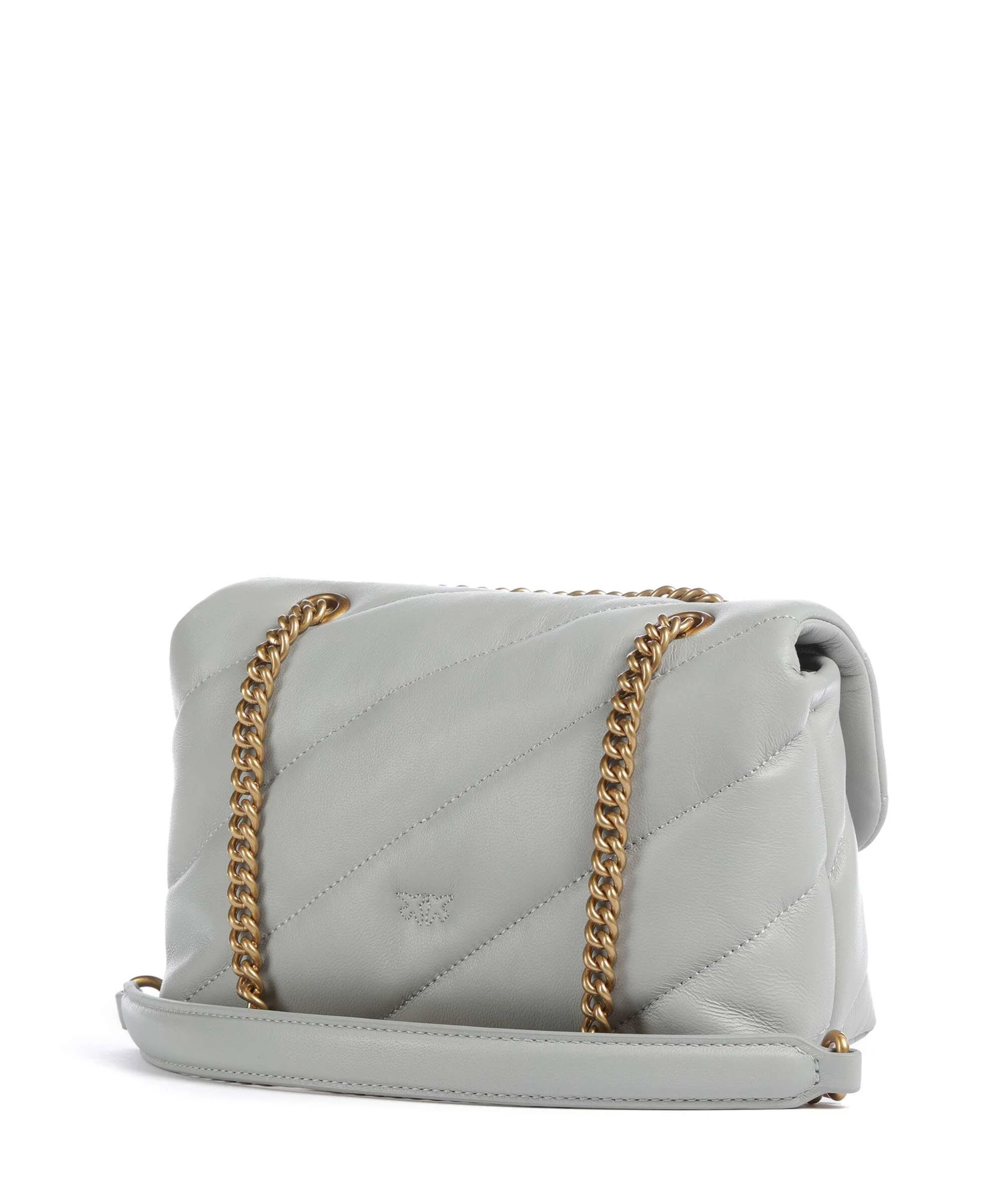 Pinko Love Puff Mini Shoulder bag grigio perla/antique gold - Image 2