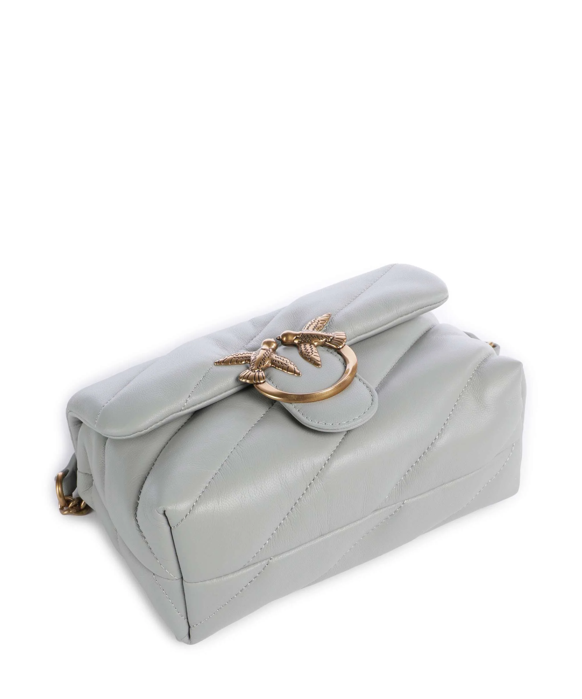 Pinko Love Puff Mini Shoulder bag grigio perla/antique gold - Image 5
