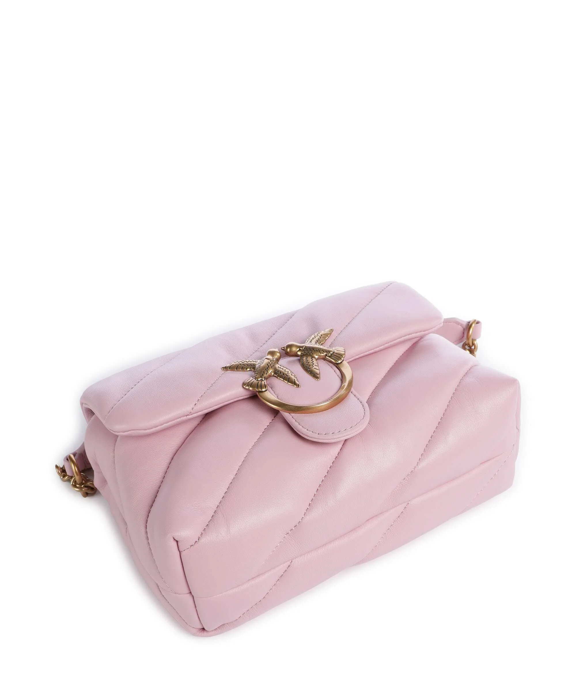 Pinko Love Puff Mini Shoulder bag rosa chiaro/antique gold - Image 6