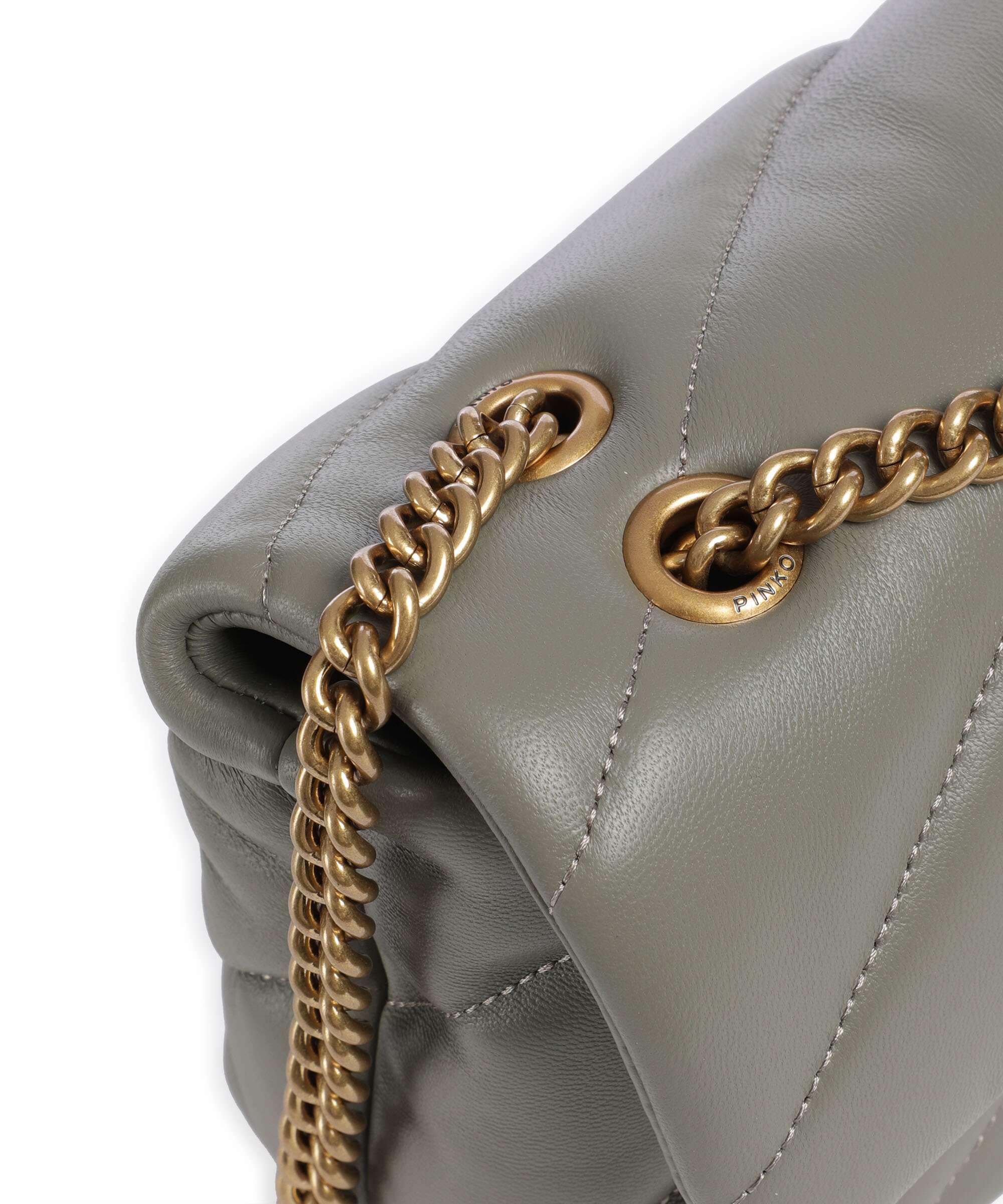 Pinko Love Puff Mini Shoulder bag verde vertiver/antique gold - Image 5