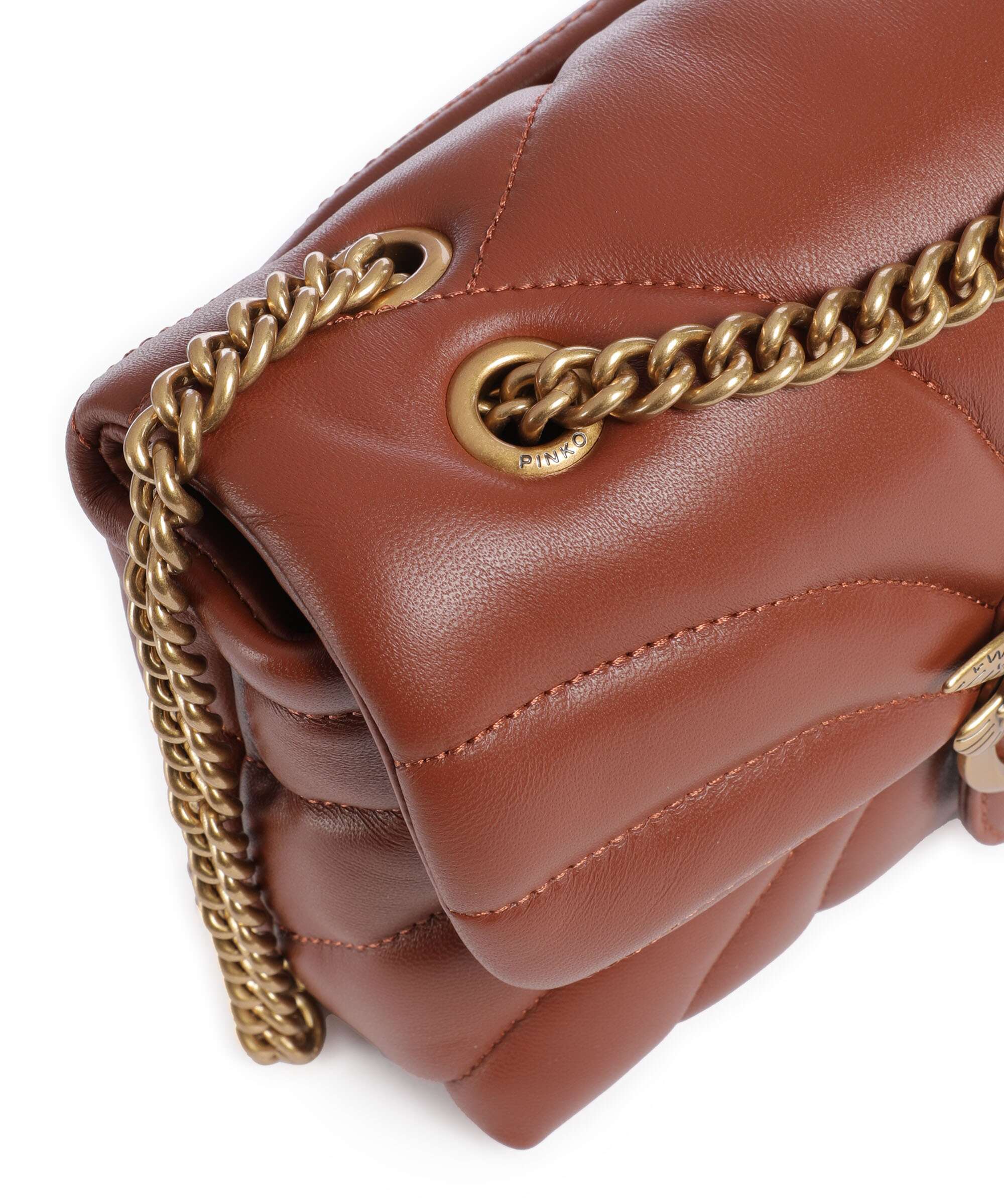 Pinko Love Puff Mini Shoulder bag arabo/antique gold - Image 5