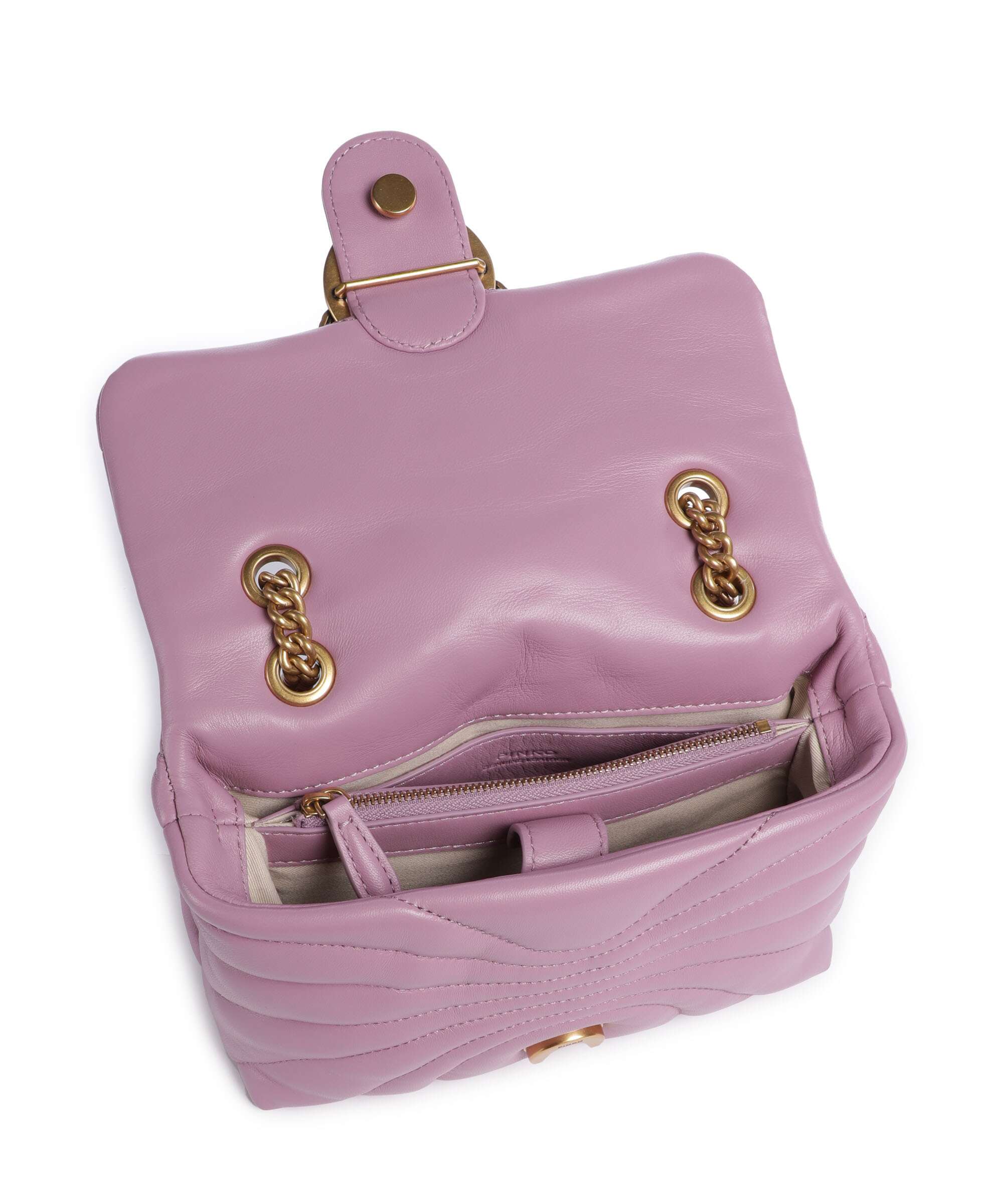 Pinko Love Puff Mini Shoulder bag lilla/antique gold - Image 7