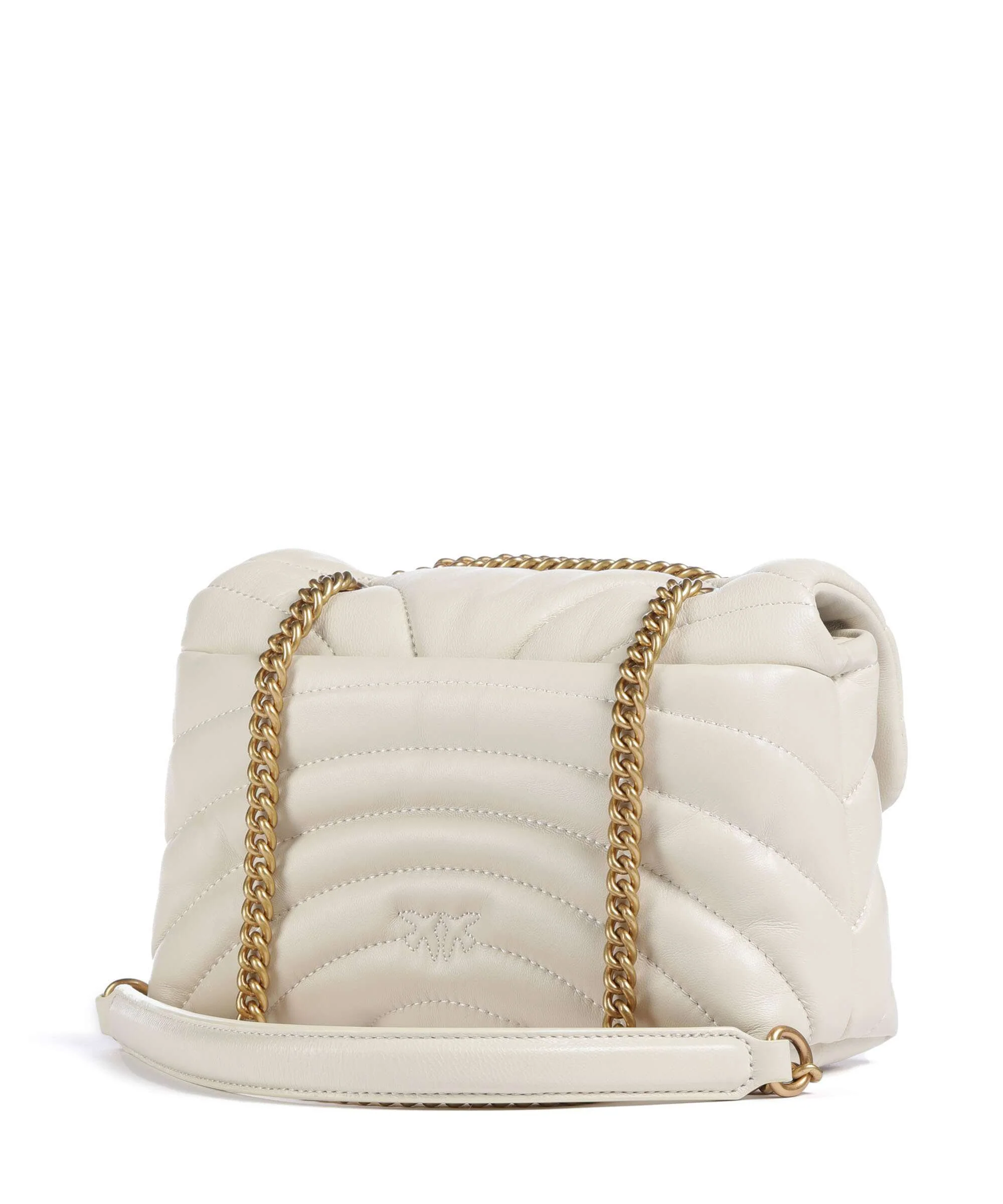 Pinko Love Puff Mini Shoulder bag bianco seta/antique gold - Image 2