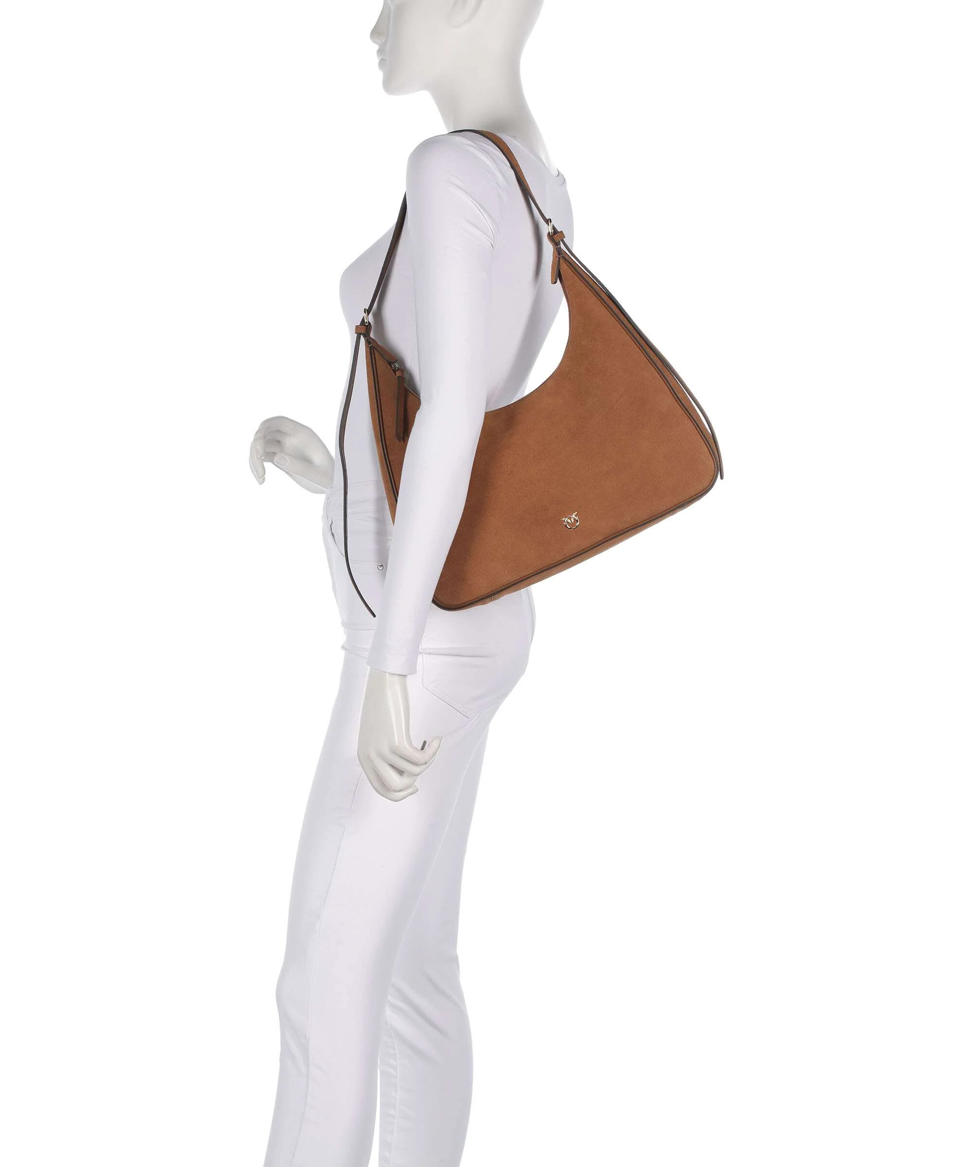 Pinko Miss Pinko Classic Hobo bag marrone gold mordore - Image 3