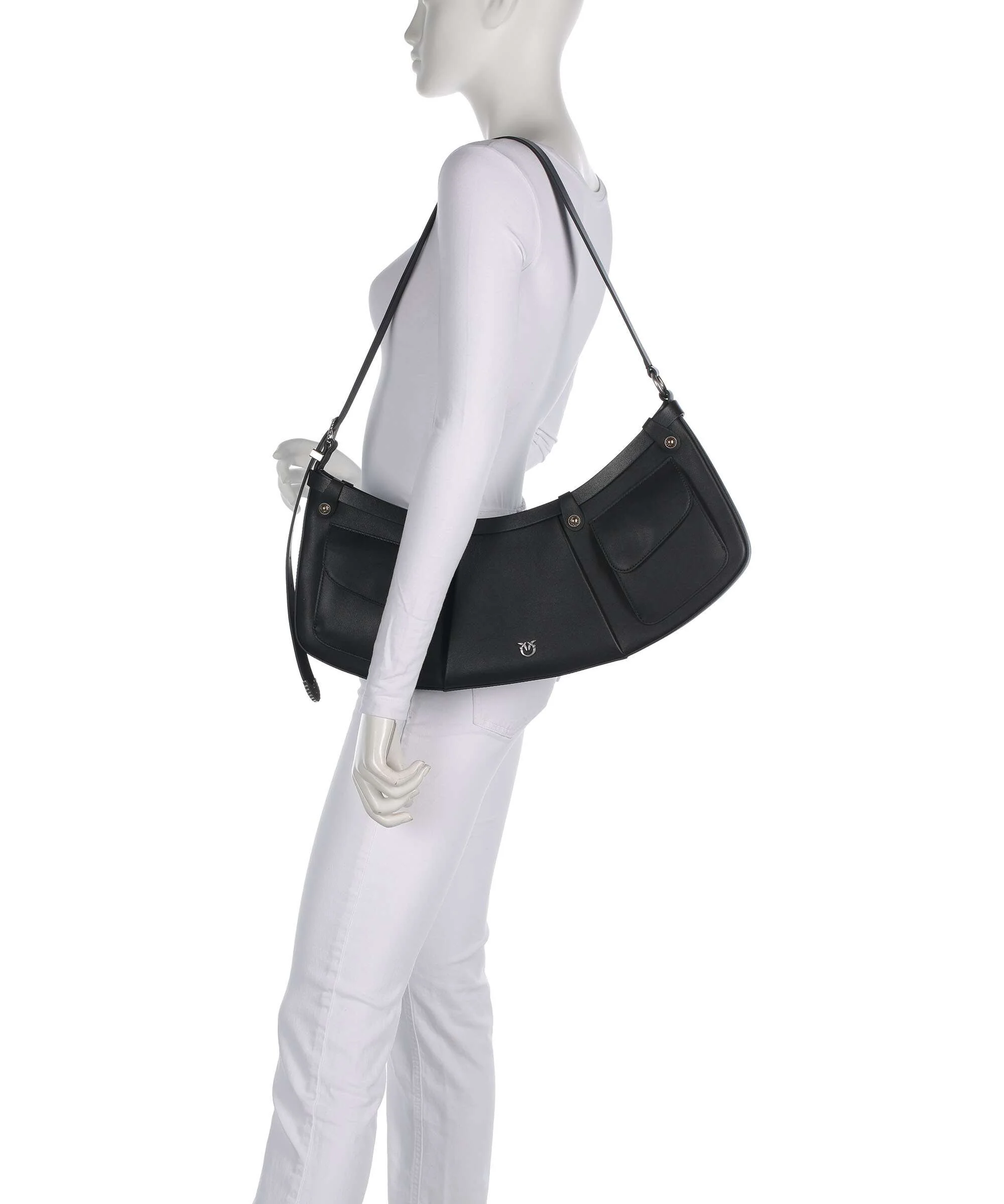 Pinko Pocket Shoulder bag nero/old silver - Image 3