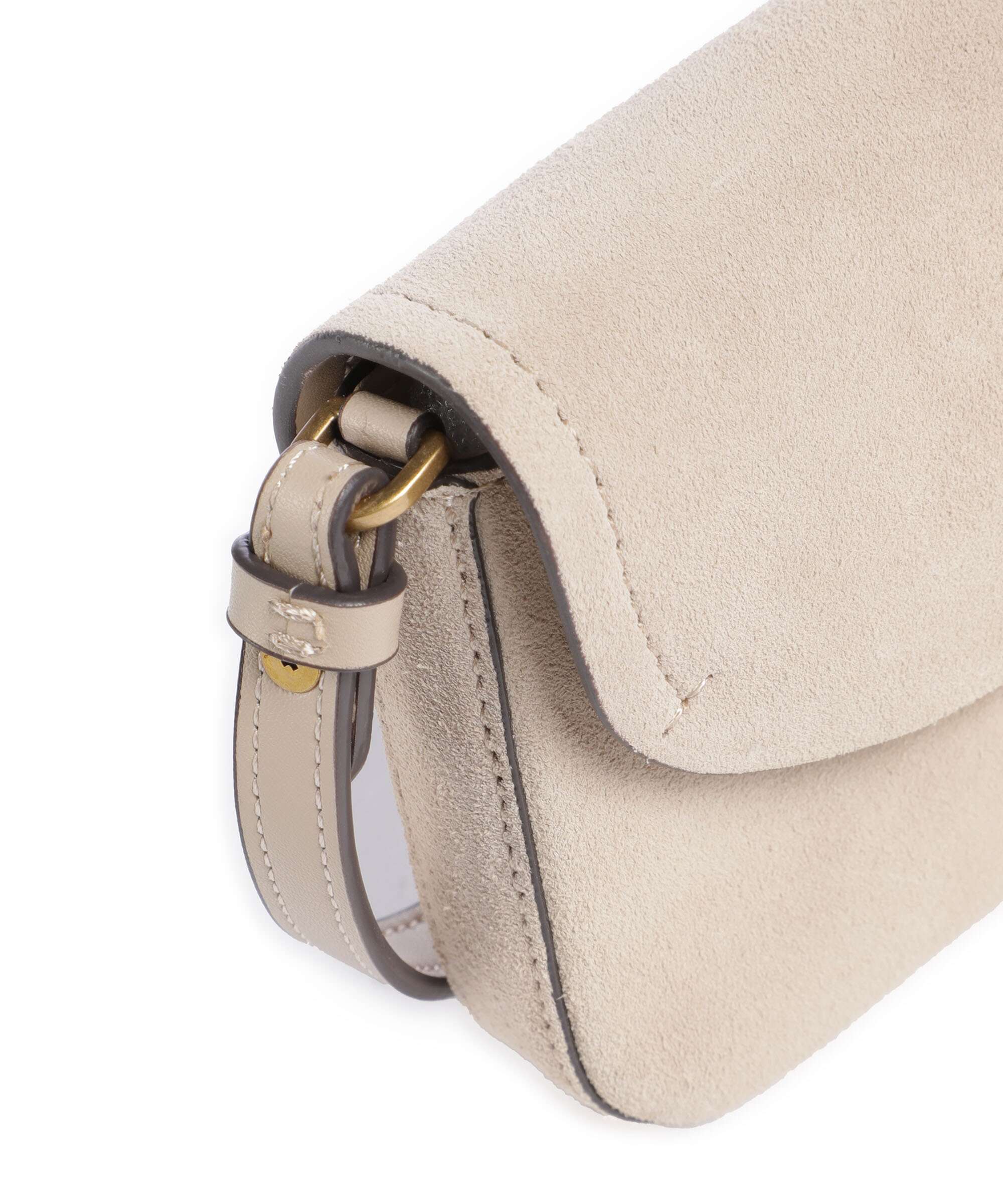 Pinko Saddle Flat Crossbody bag beige/grigio fumo/antique gold - Image 4