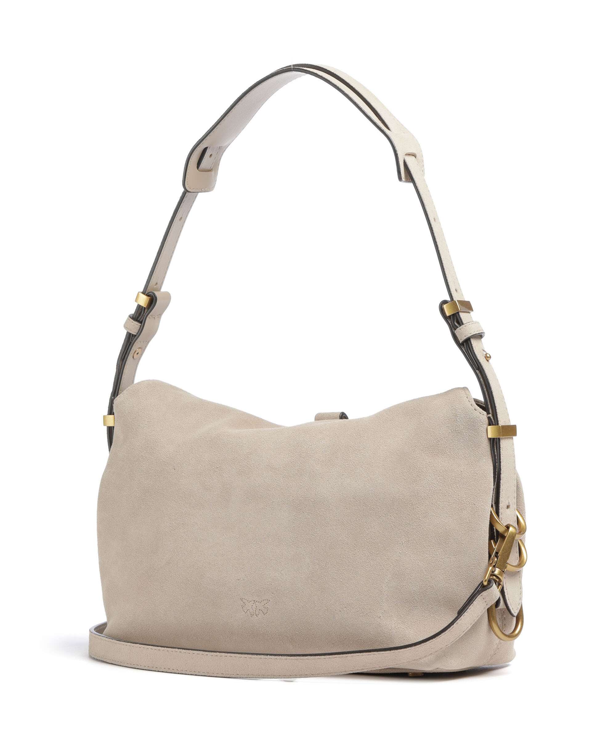 Pinko Saddle Horizontal Mini Shoulder bag beige/grigio fumo/antique gold - Image 2