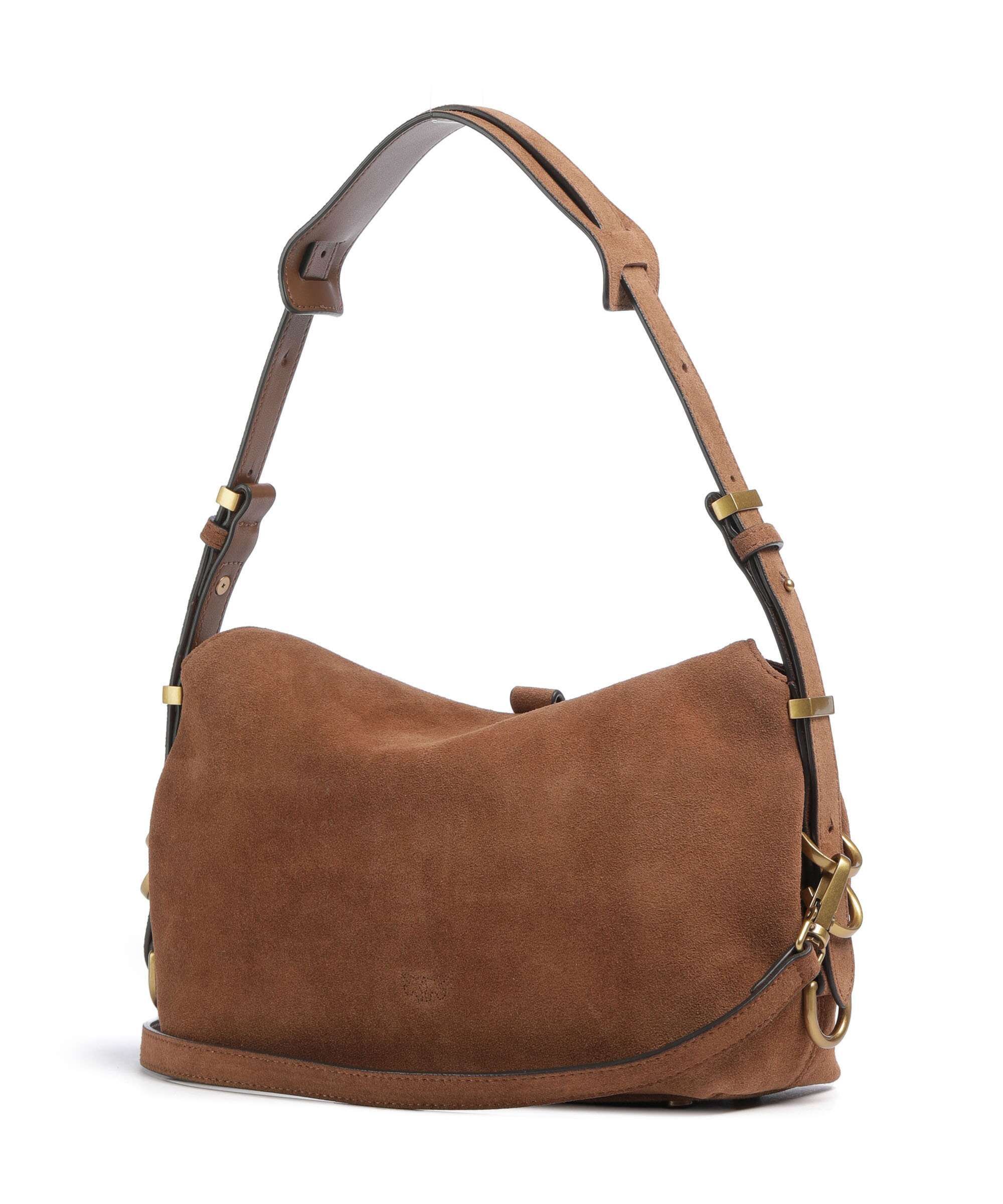 Pinko Saddle Horizontal Mini Shoulder bag marrone/leone/antique gold - Image 2